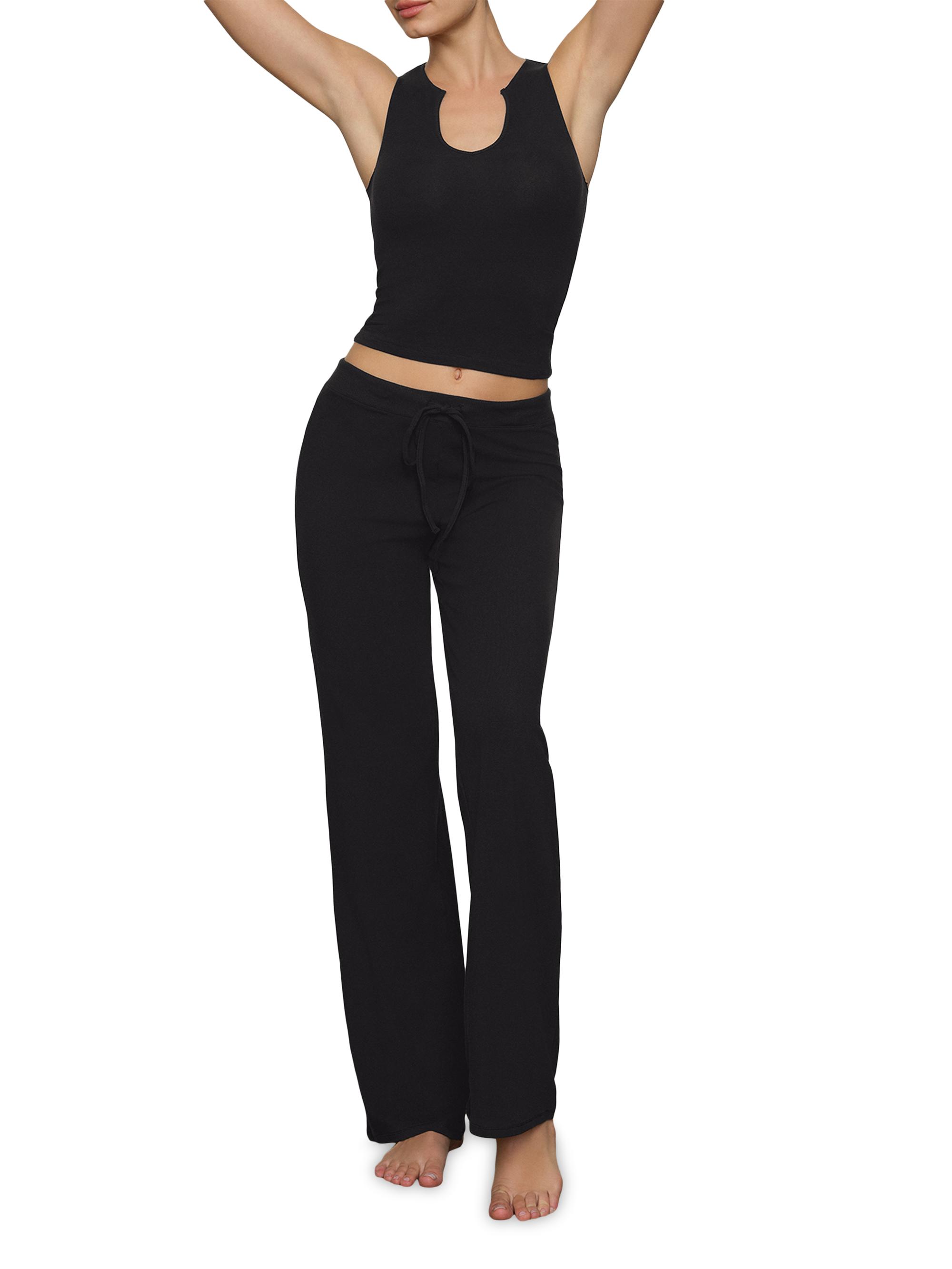 SKIMS Cotton Jersey Straight-Leg Pants | Saks Fifth Avenue