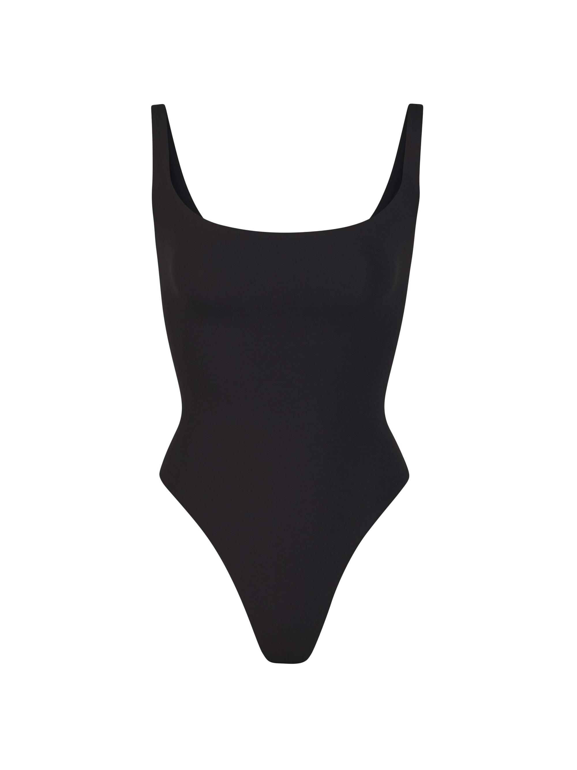 SKIMS Women's Fits Everybody Square-Neck Bodysuit - Onyx