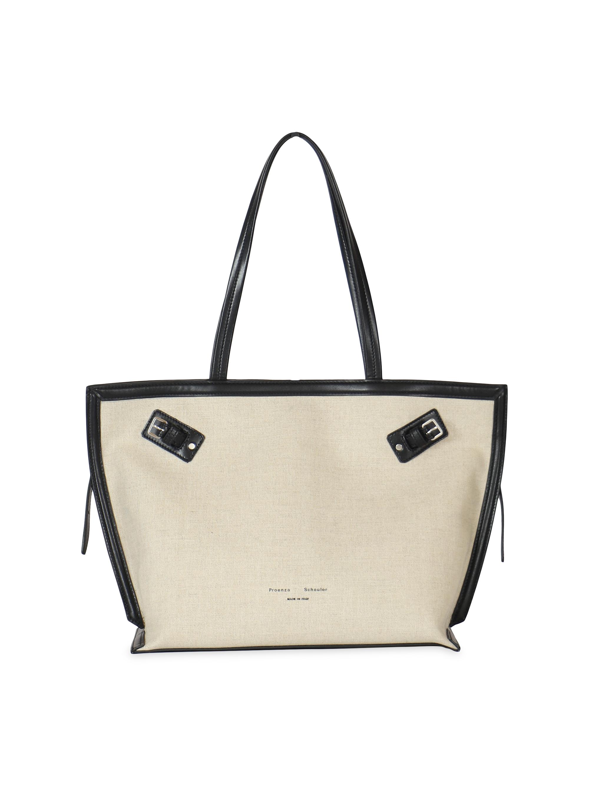 Proenza Schouler Women's Days Linen Tote Bag - Natural Black