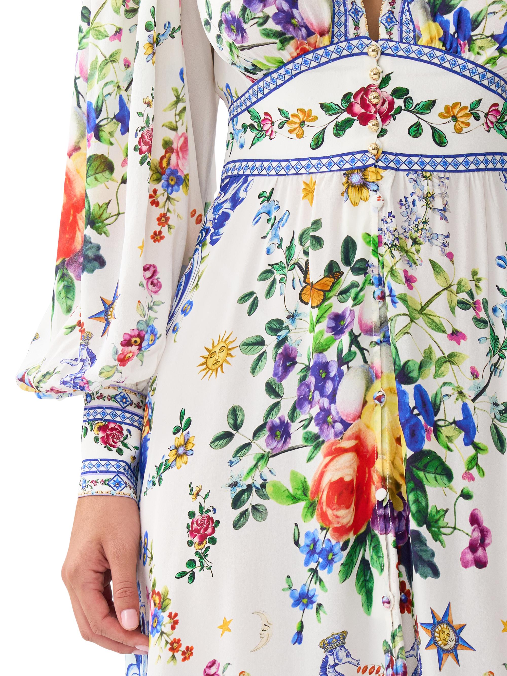 Camilla Tiles Darls Floral Silk Maxi-Dress | Saks Fifth Avenue