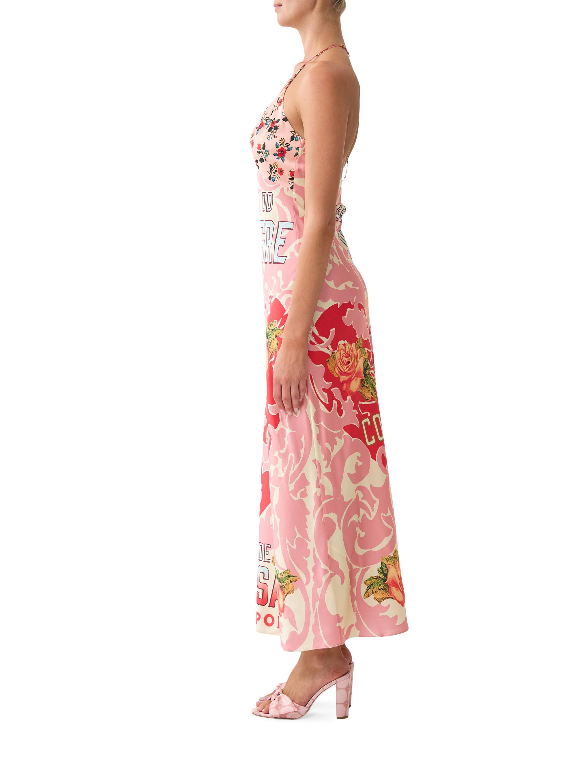 Camilla Pink Porto Floral Silk Charmeuse Slipdress | Saks Fifth Avenue