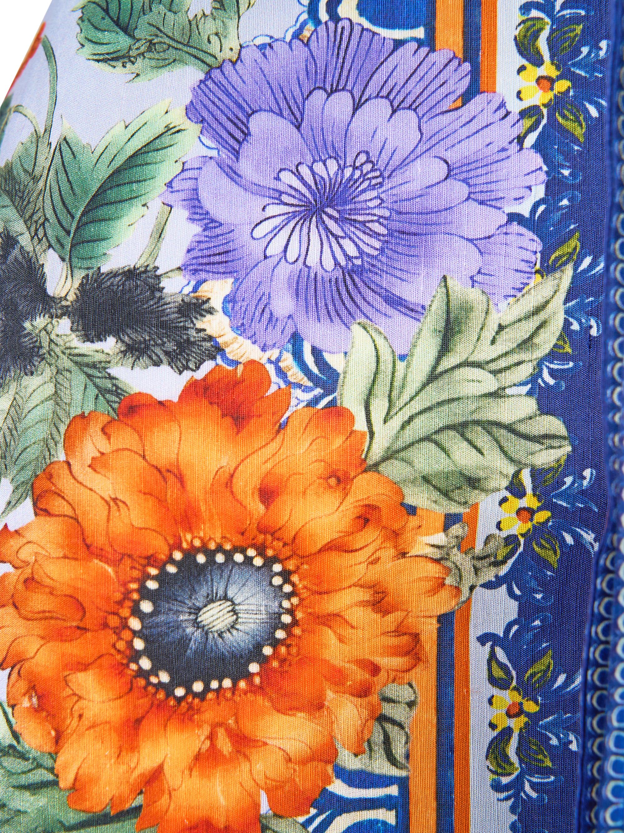 Camilla Luscious In Lisbon Linen-Silk Floral Maxi Dress | Saks