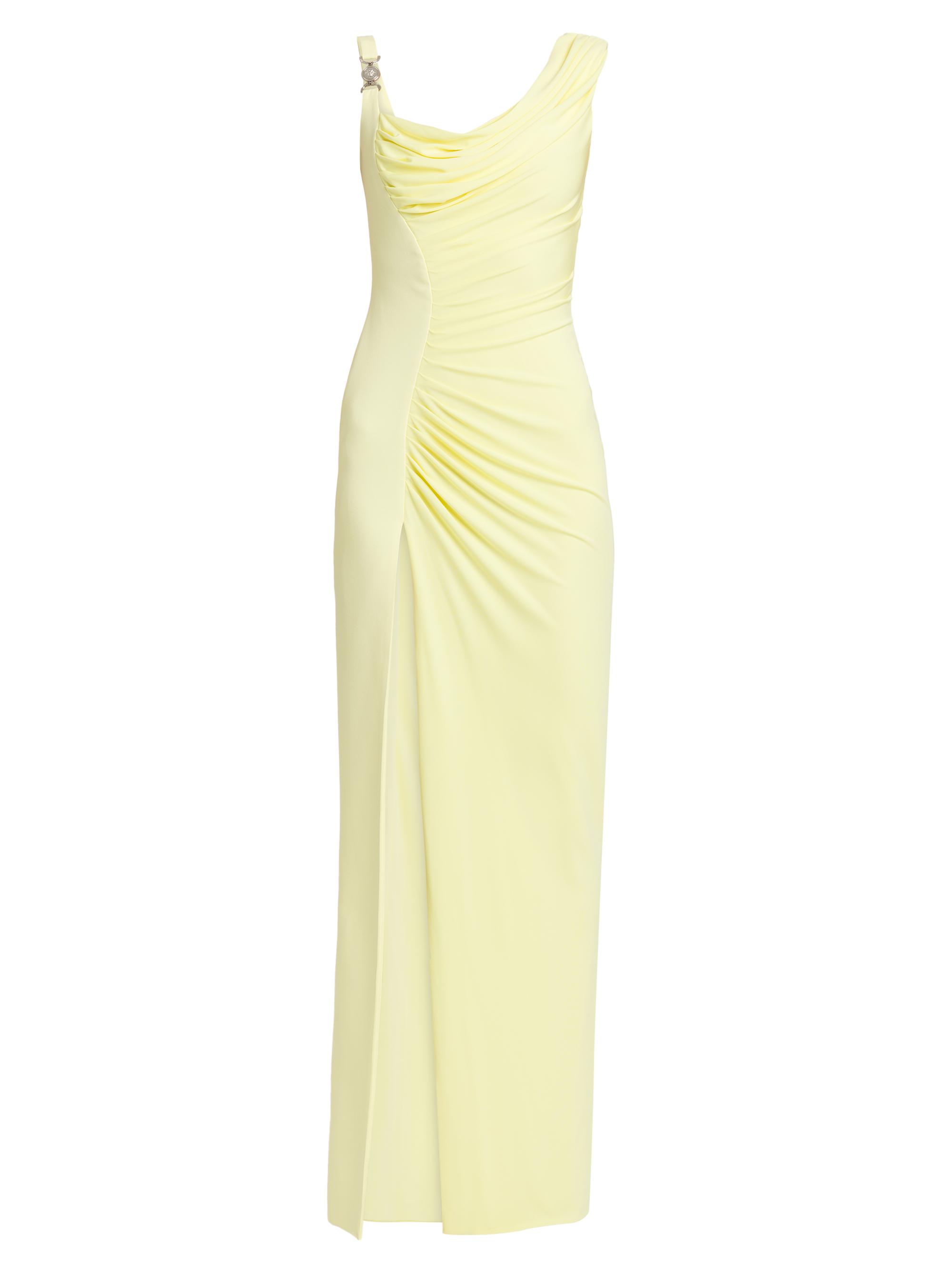 Versace Women's Responsible Stretch Crepe Jersey Gown - Pale Yellow