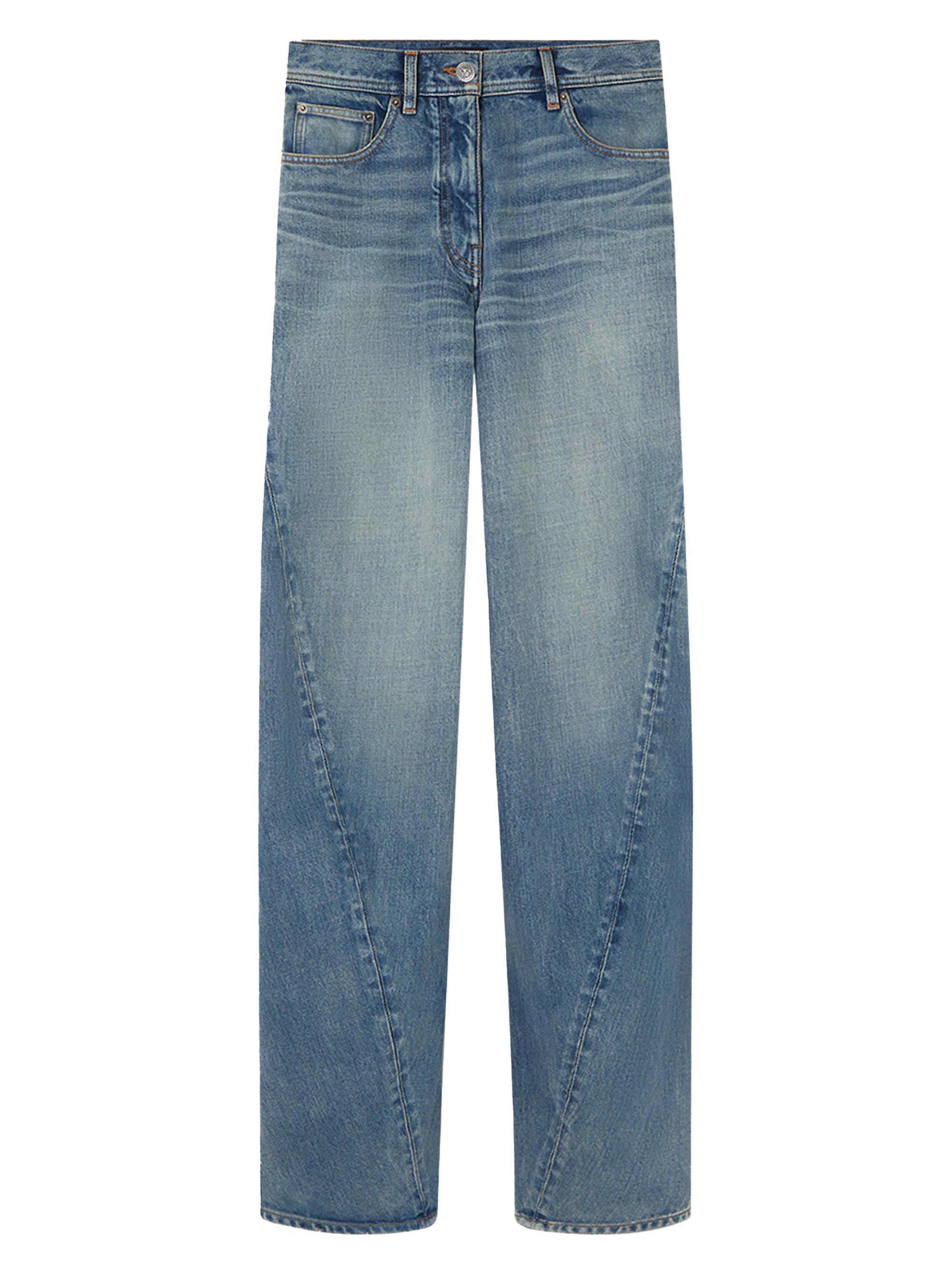 Versace Women's Straight-Leg Mid-Rise Jeans - Medium Wash Blue