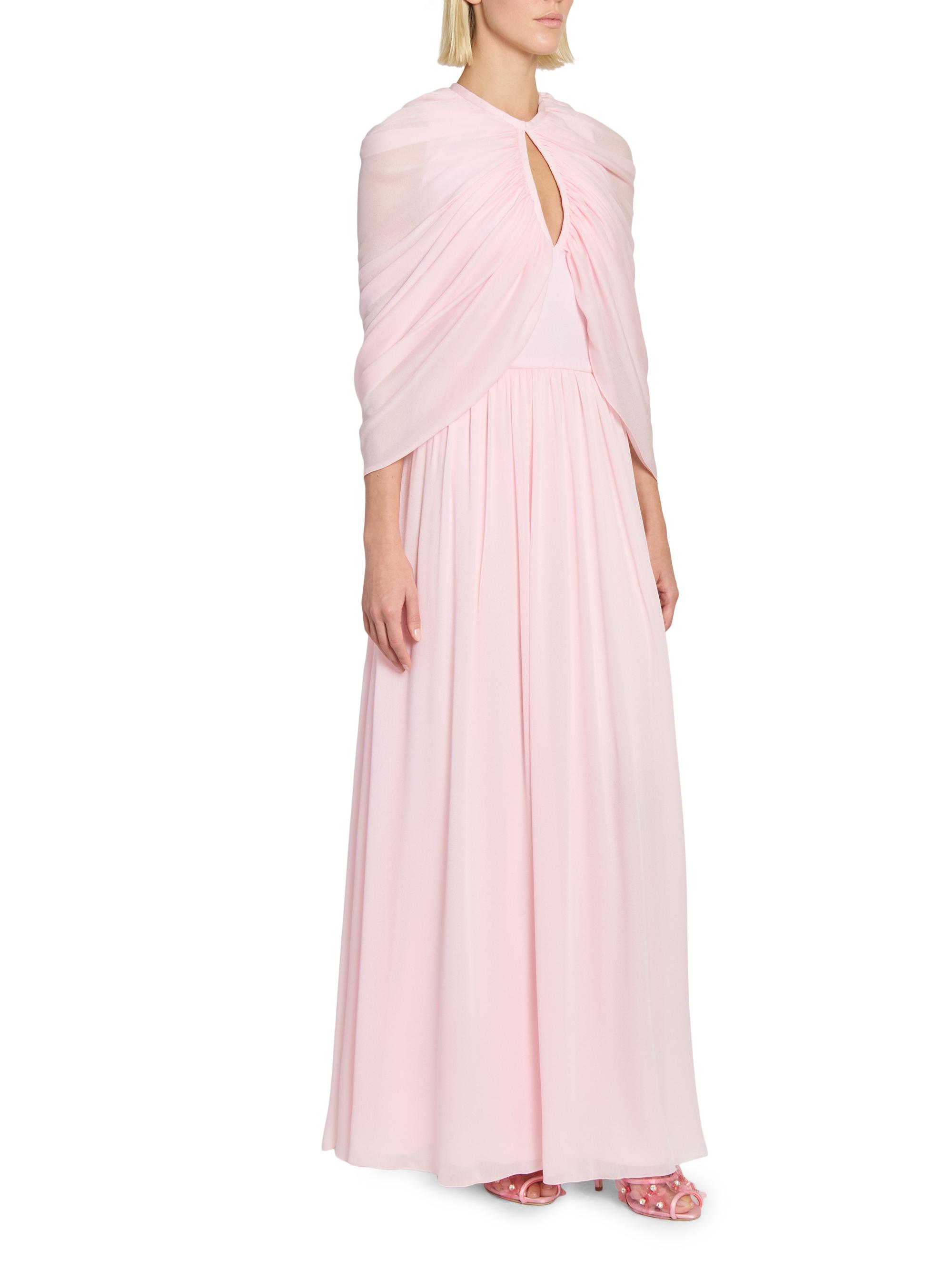 Giambattista Valli Keyhole Cape Chiffon Silk Gown | Saks Fifth Avenue