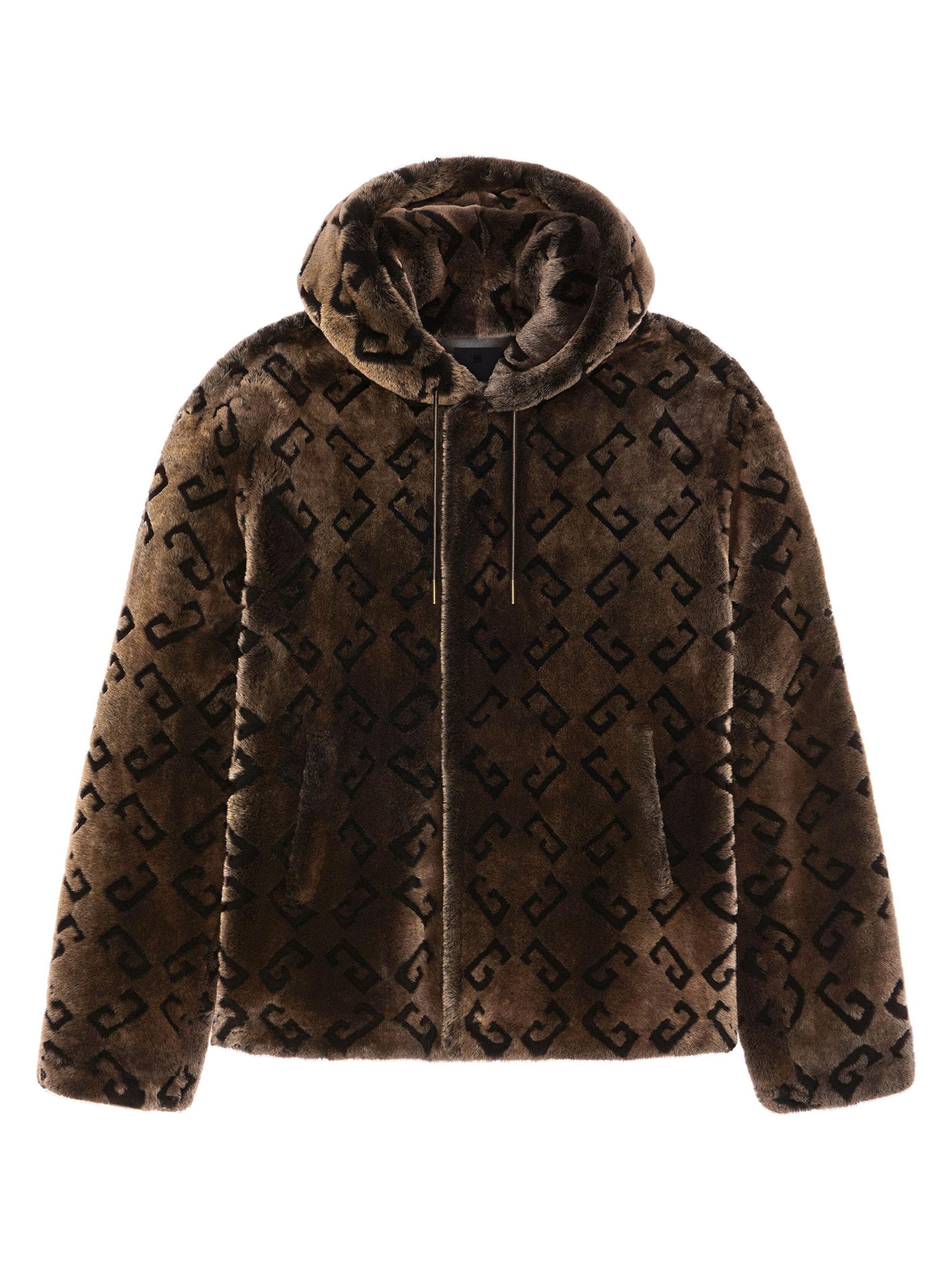Givenchy Men's Jacket in Shearling with Monogram 72 - Chocolate