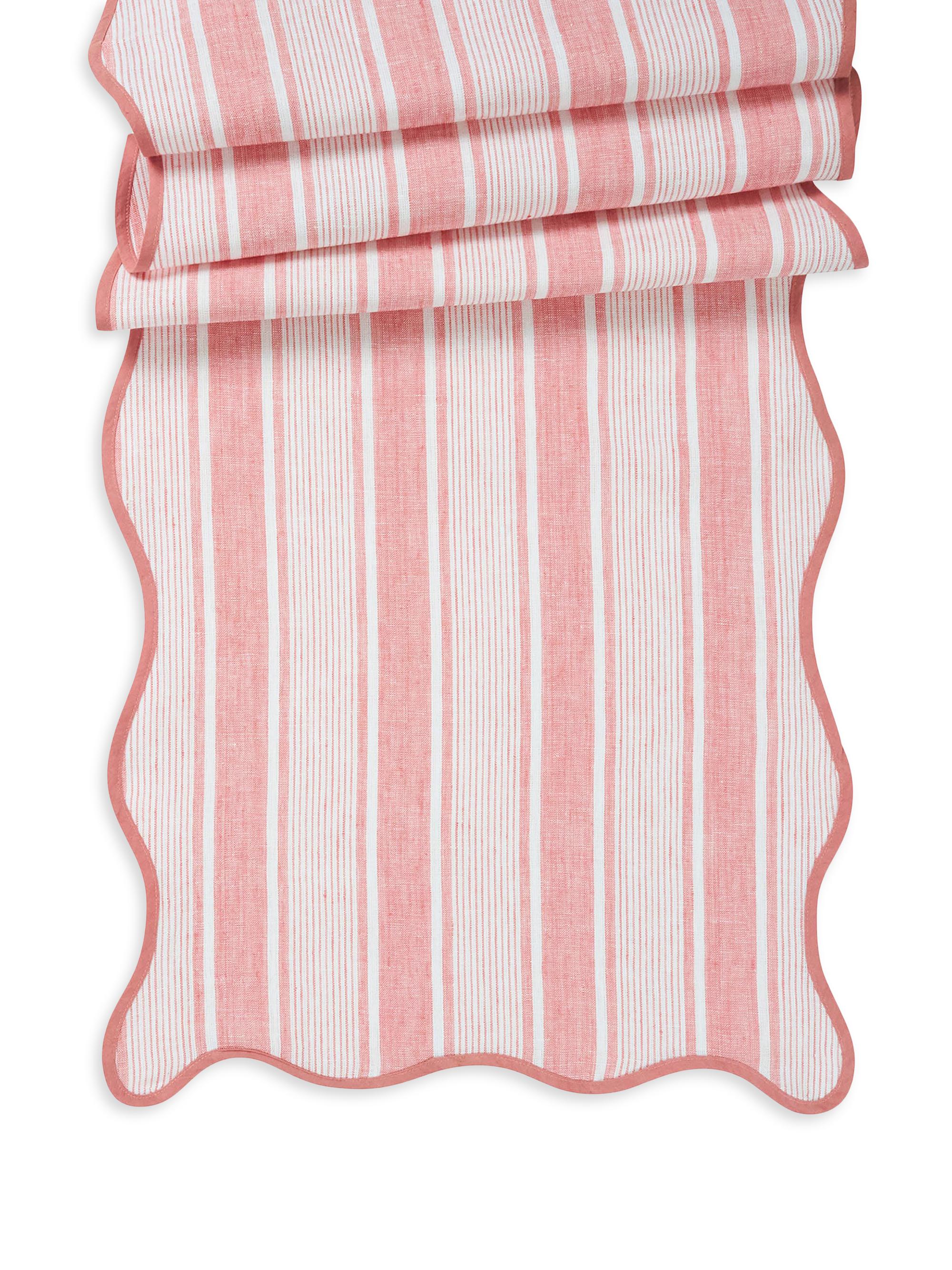 Juliska Cabana Stripe Table Runner - Pink