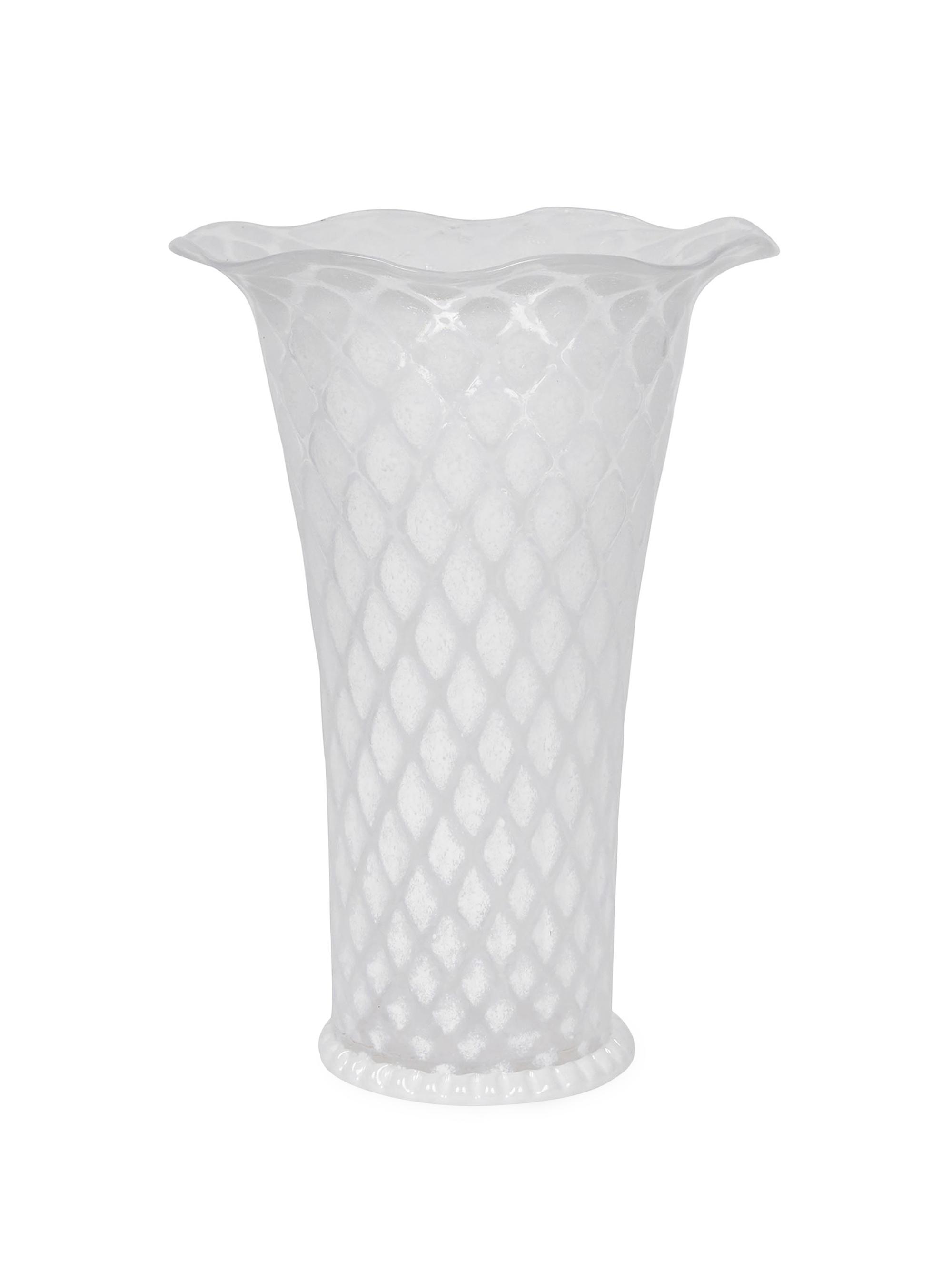 Juliska Trellis Flared Vase - White