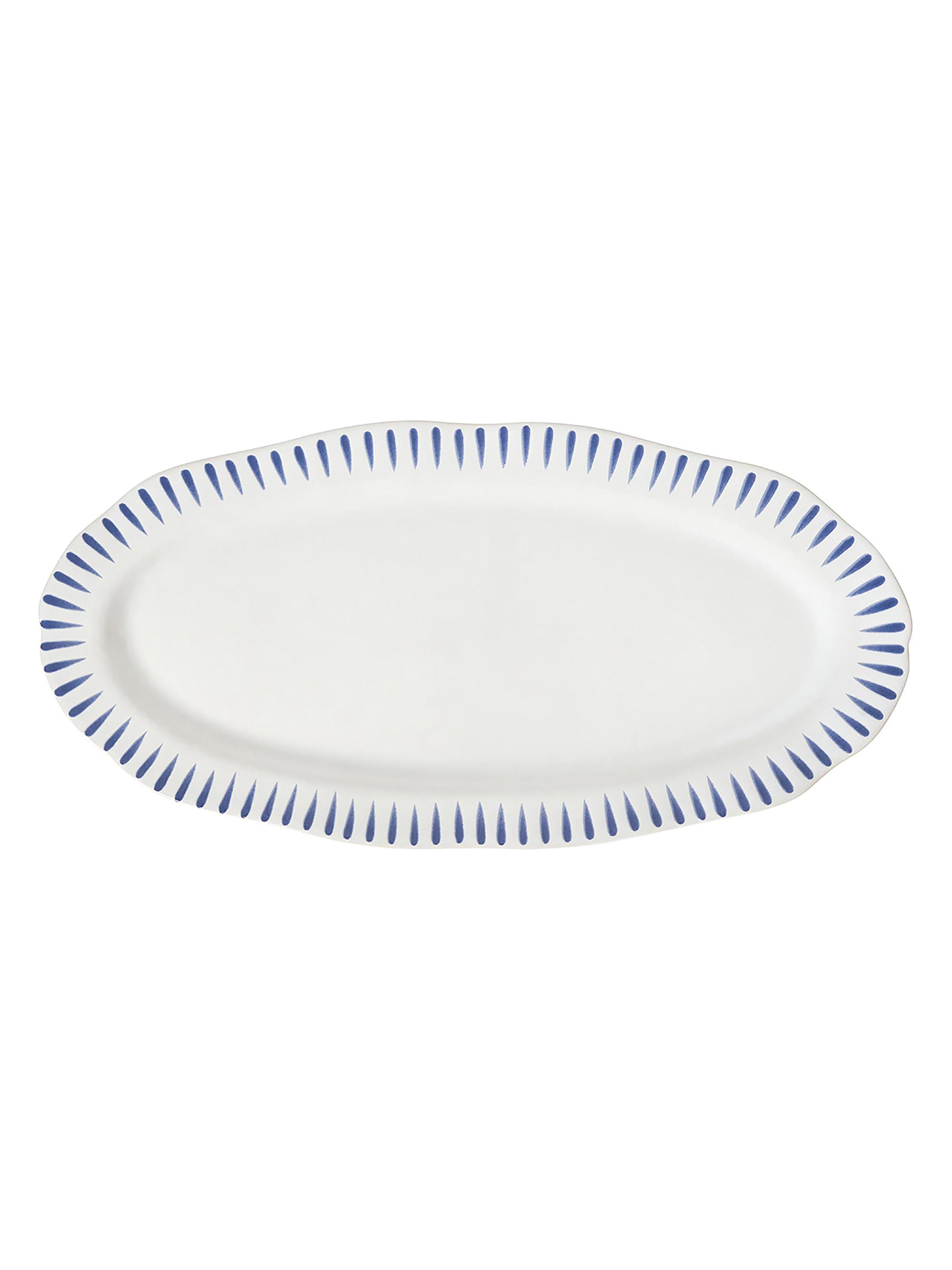 Juliska Sitio Stripe Hostess Tray - Blue