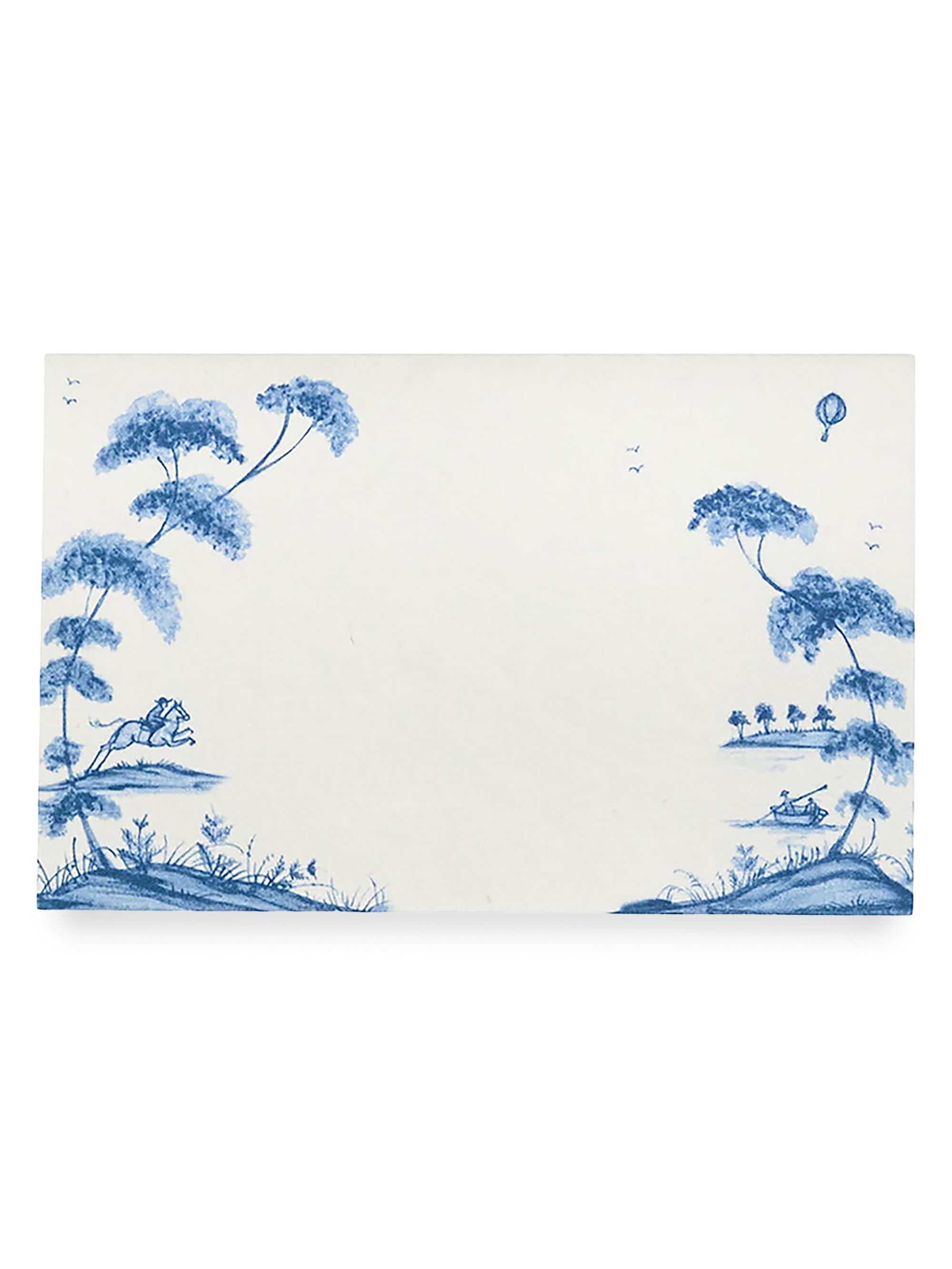 Juliska Country Estate Place Cards 12-Piece Set - Blue