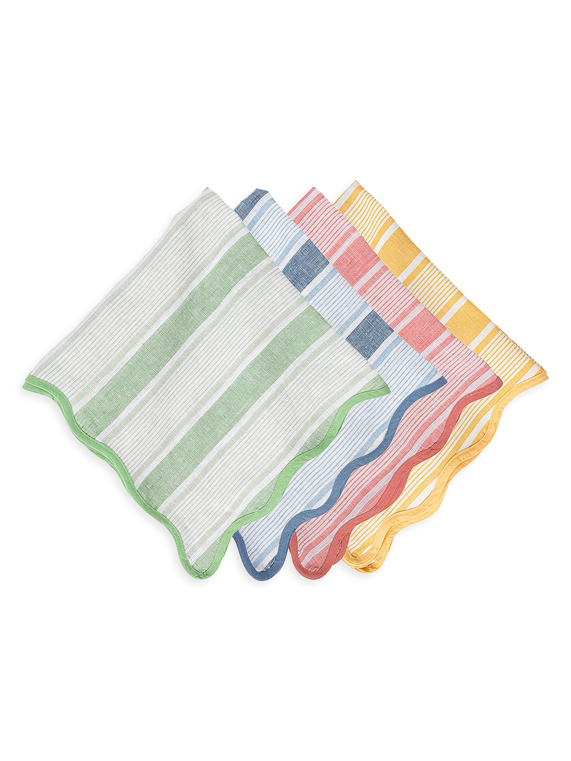 Juliska Cabana Stripe Napkins 4-Piece Set