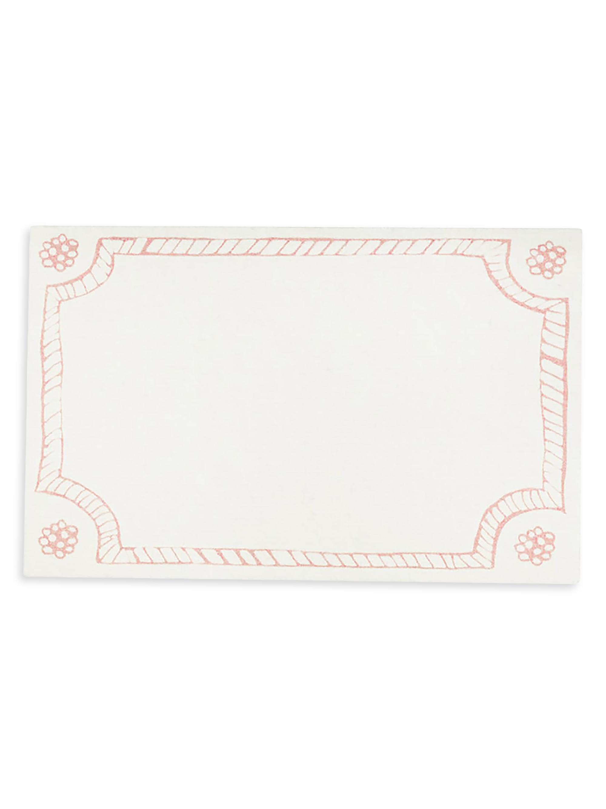 Juliska Berry & Thread Place Cards 12-Piece Set - Pink