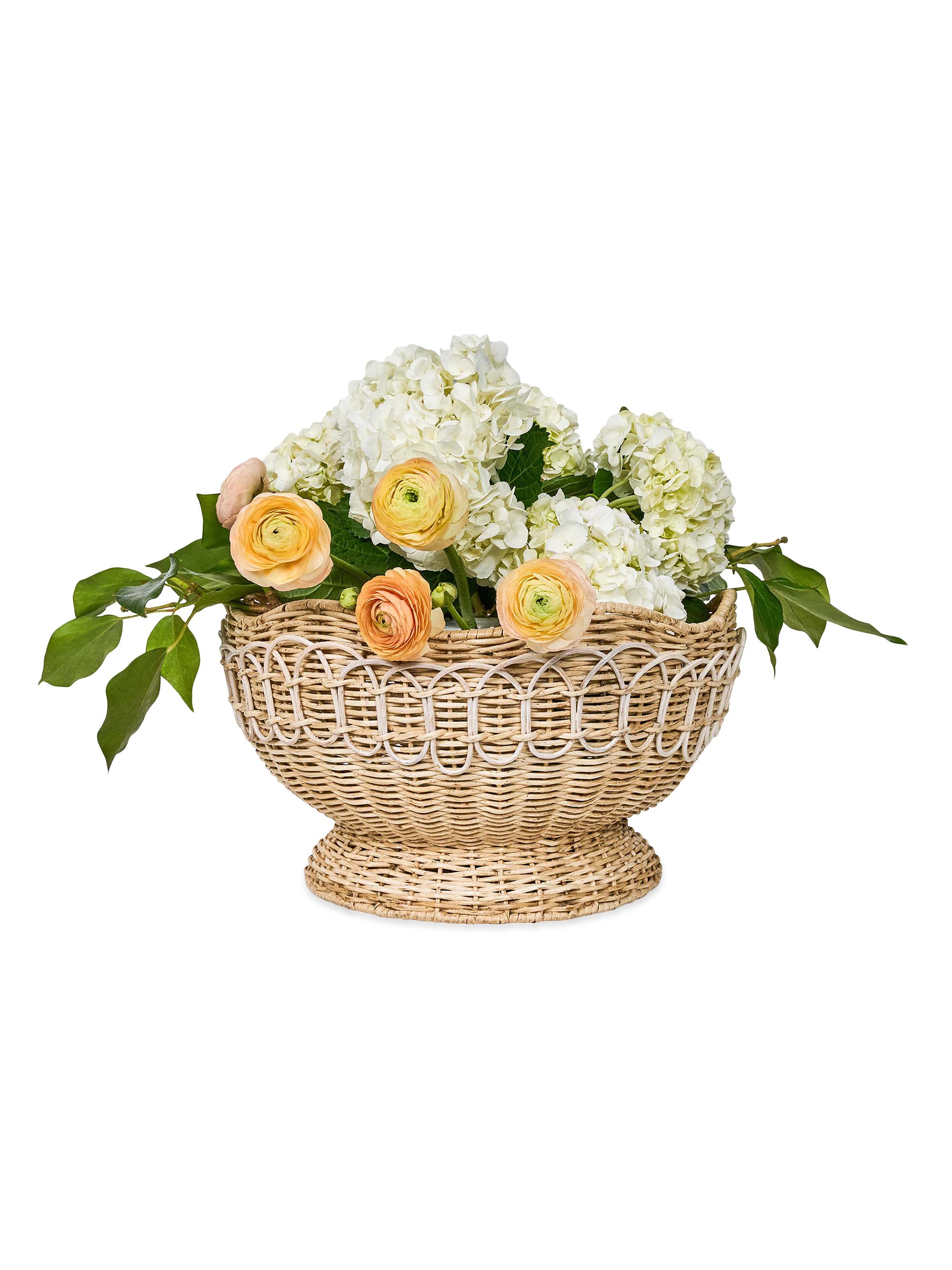 Juliska Provence Rattan Bowl - Tan - back view in Na