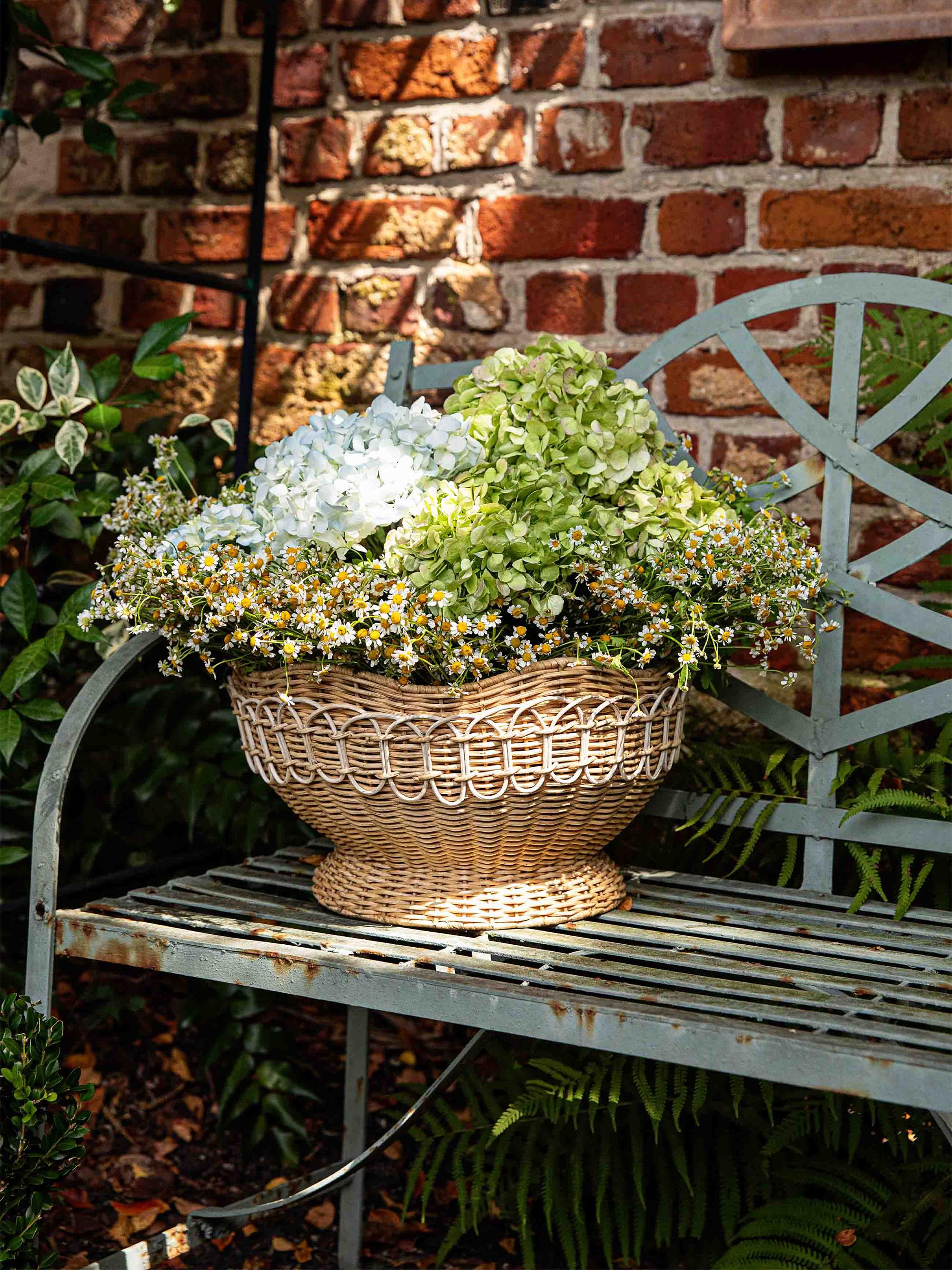 Juliska Provence Rattan Bowl - Tan - detail view in Na