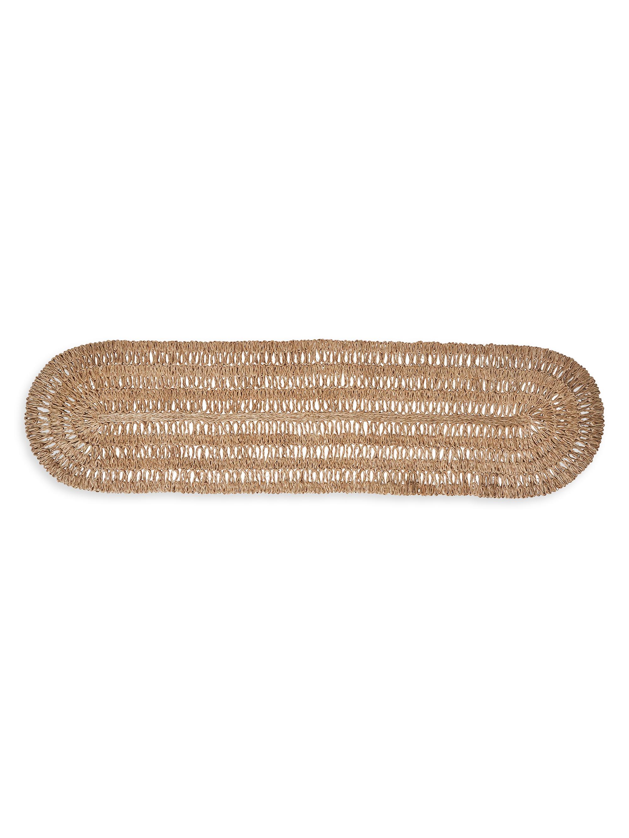 Juliska Straw Loop Straw Loop Table Runner - Natural