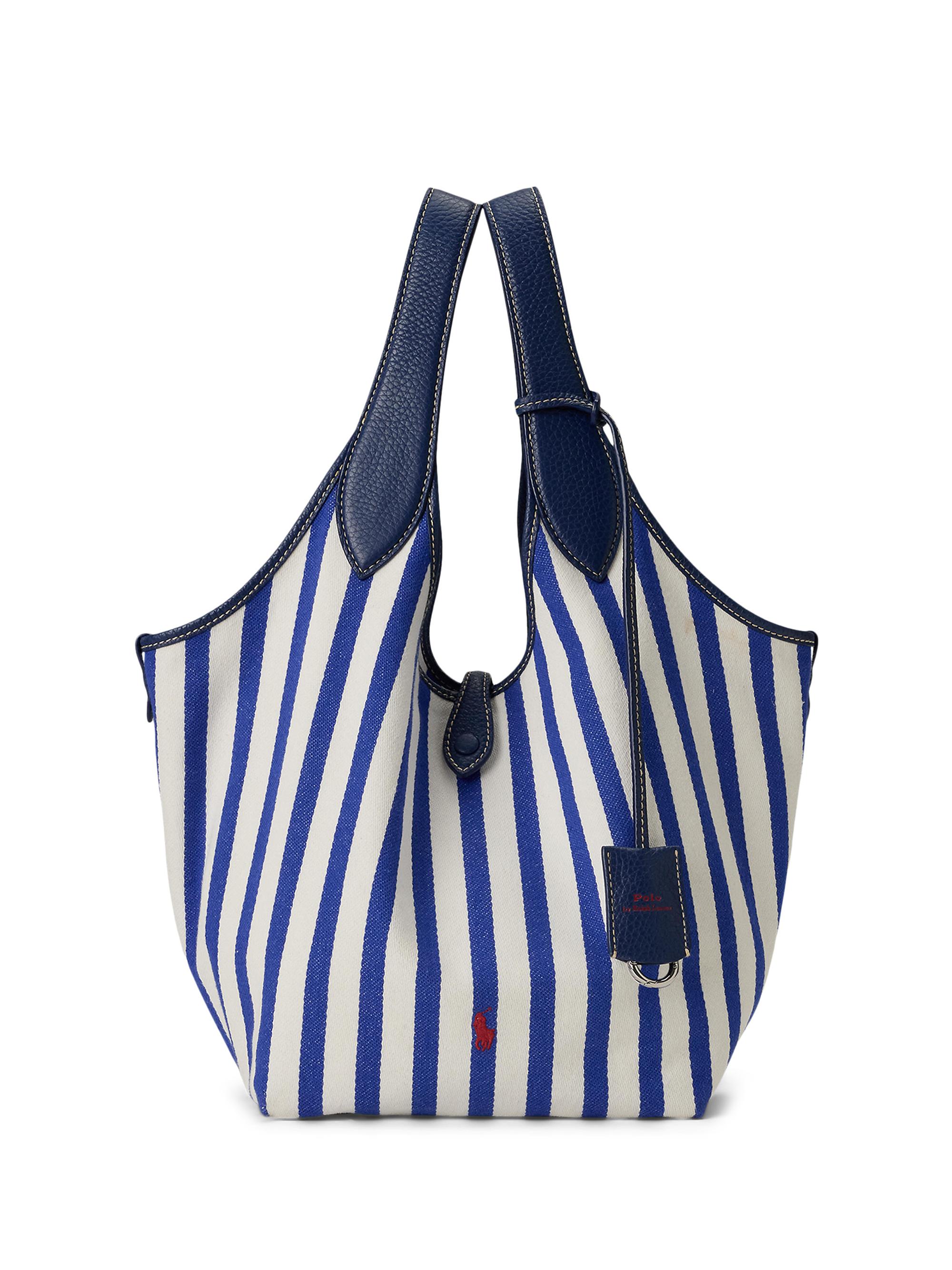 Polo Ralph Lauren Women's  Polo Play Striped Tote Bag - Navy White