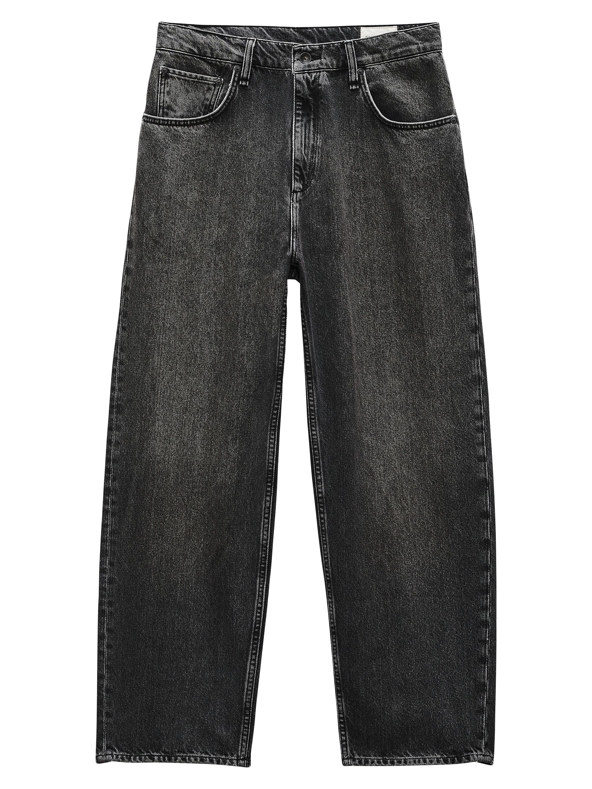 rag & bone Men's Baggy Authentic Rigid Onyx Relaxed Jeans - Onyx