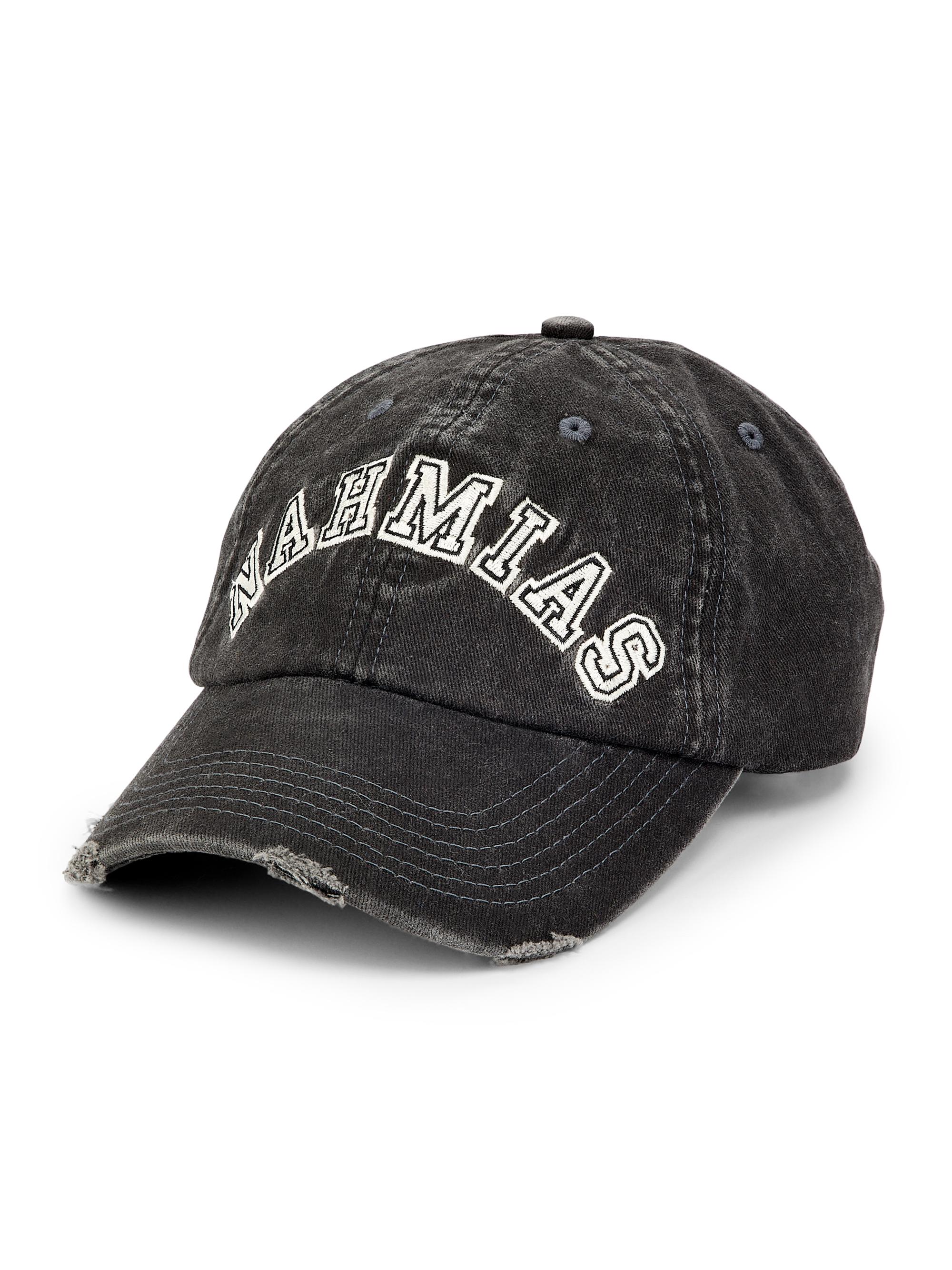 Nahmias Men's Physical Education Chenille Dad Cap - Off Black