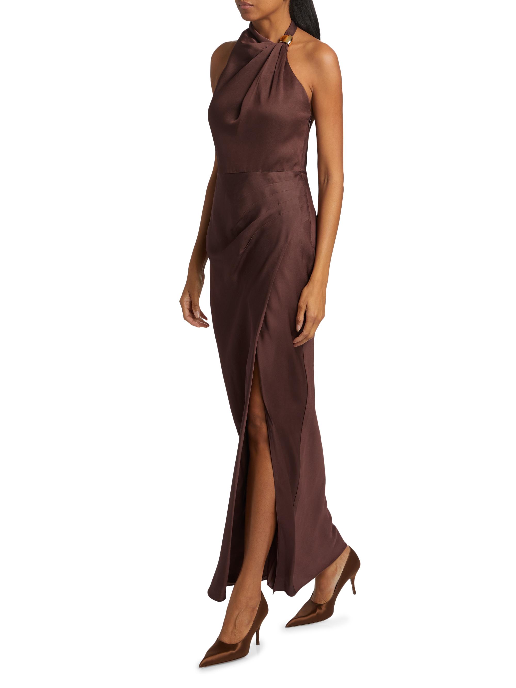Nicholas the Label Galilea Embellished Draped Halter Gown | Saks