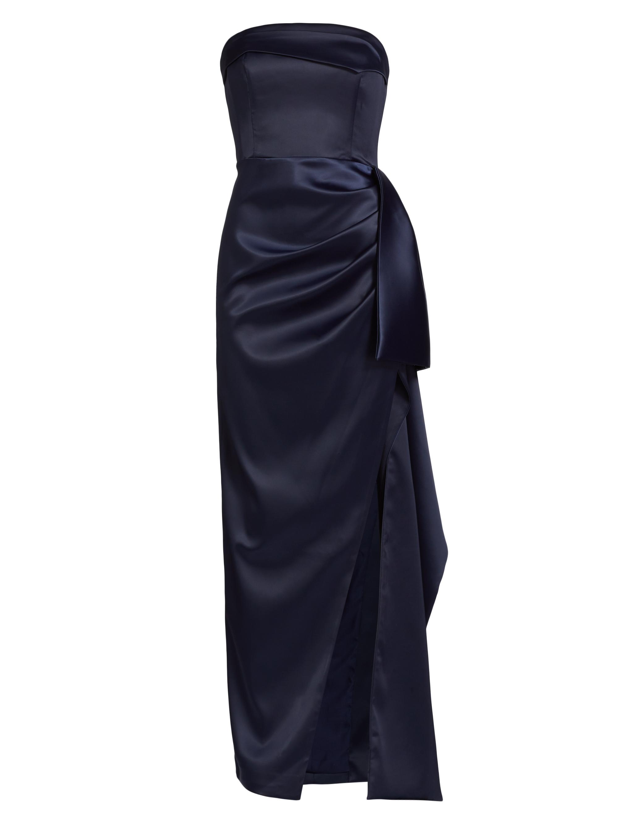 Nicholas the Label Women's Erelyn Satin Strapless Gown - Navy