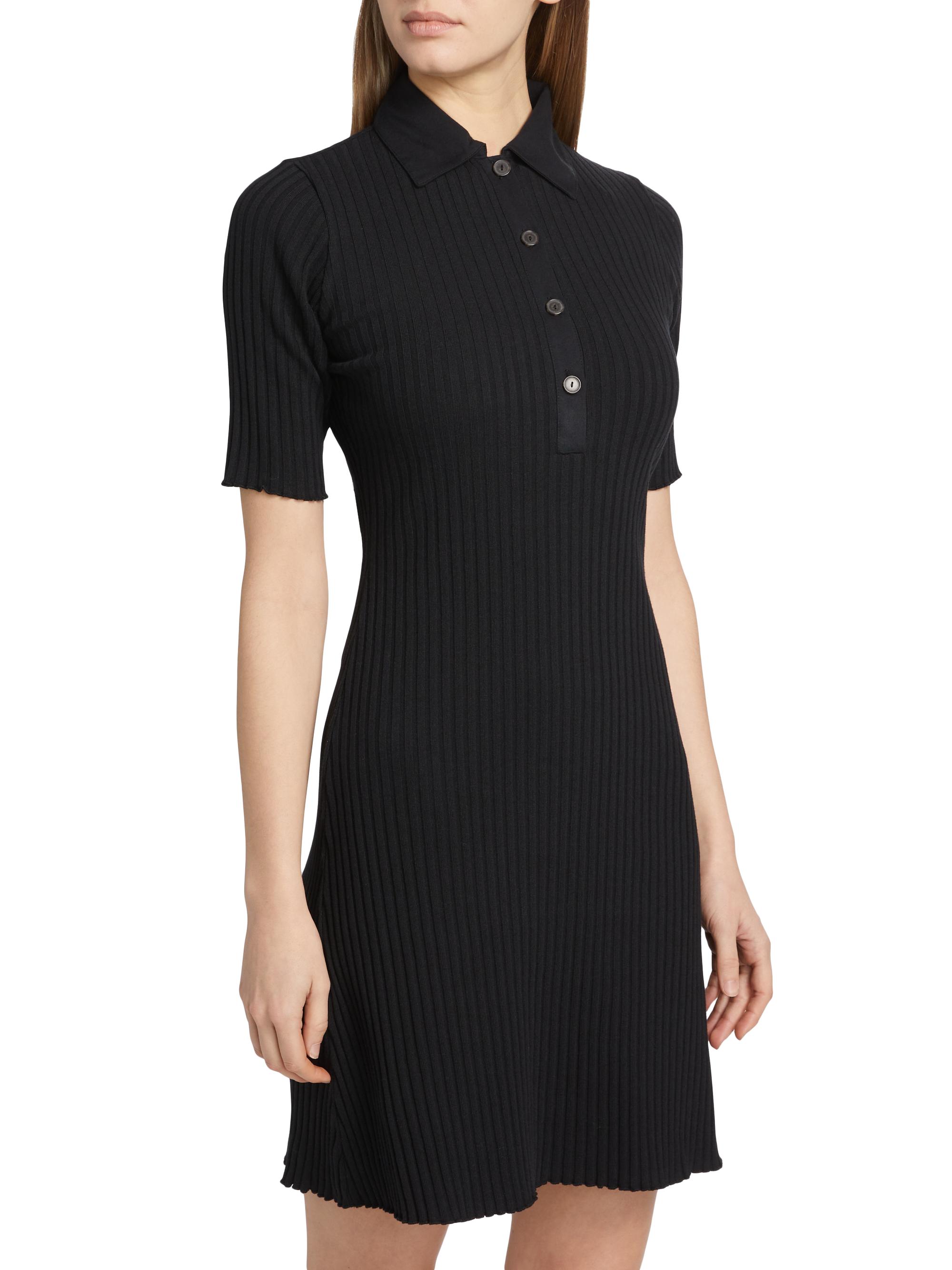 【herlipto】Short Sleeve Polo Mini Dress herlipto Short Sleeve Polo Mini Dress