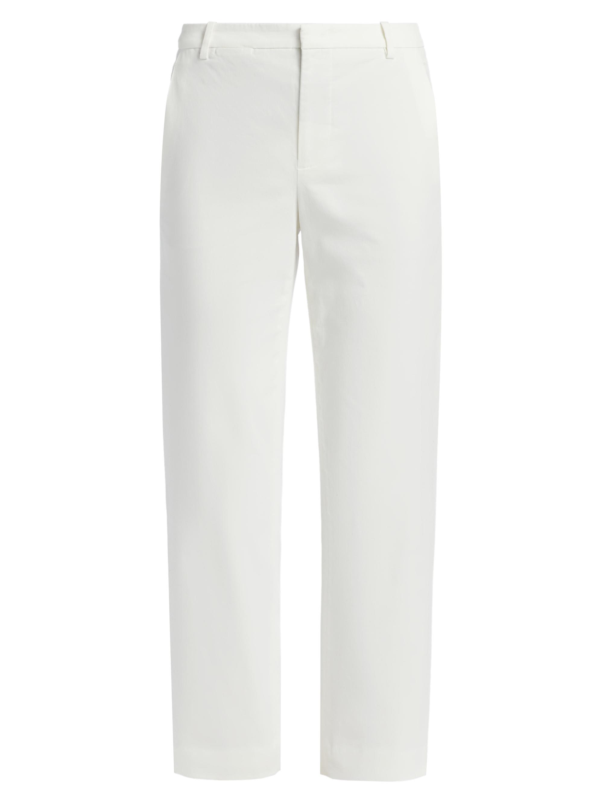 Vince Women's Avery Mid-Rise Chino Pants - Off White | Thumbnail 8