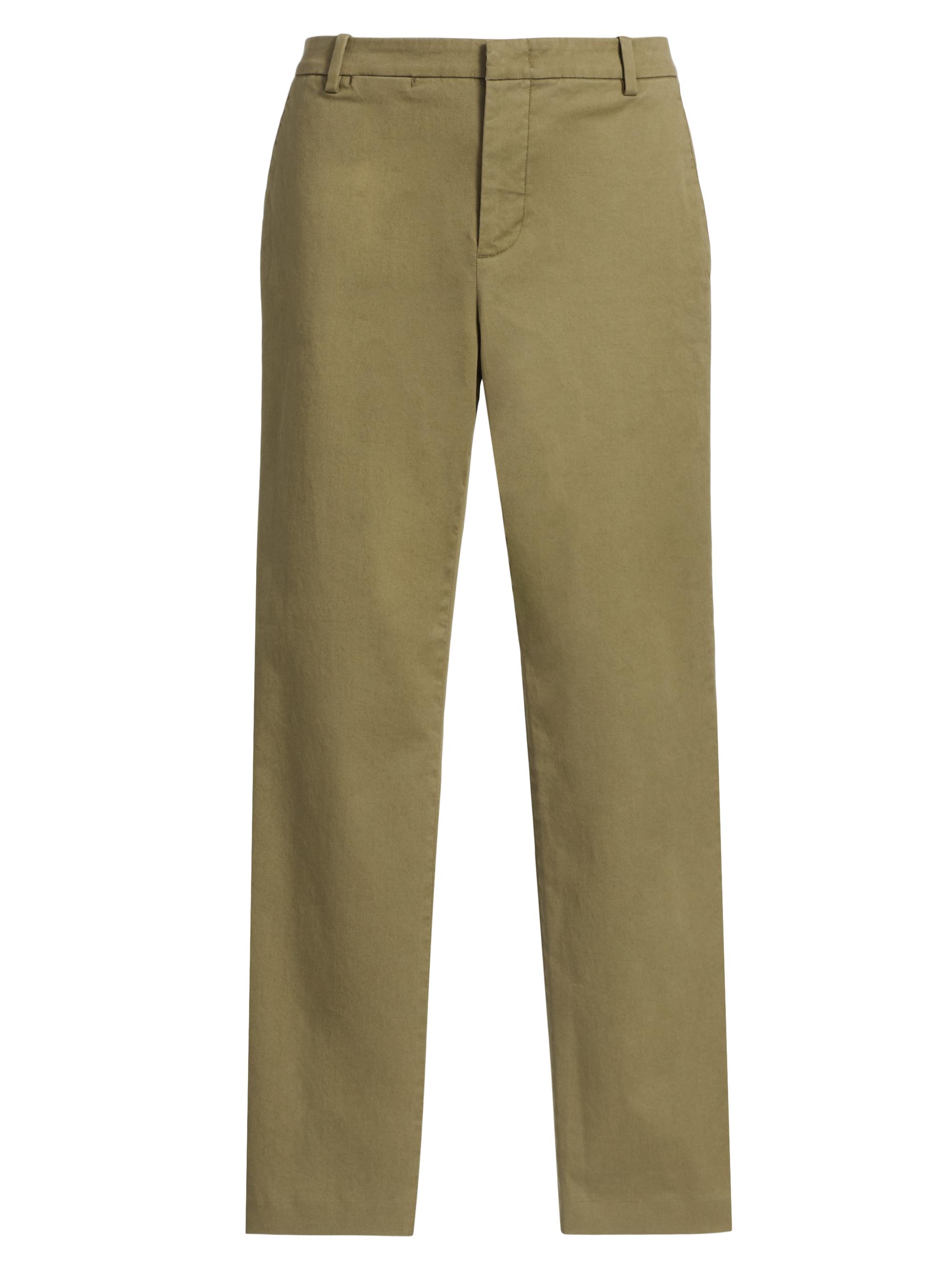 Vince Women's Mid-Rise Chino Pants - Olive Stone