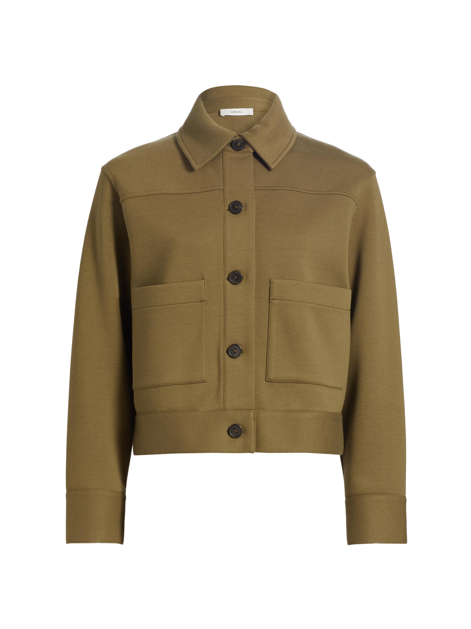 Vince Button-Front Crop Jacket | Saks Fifth Avenue