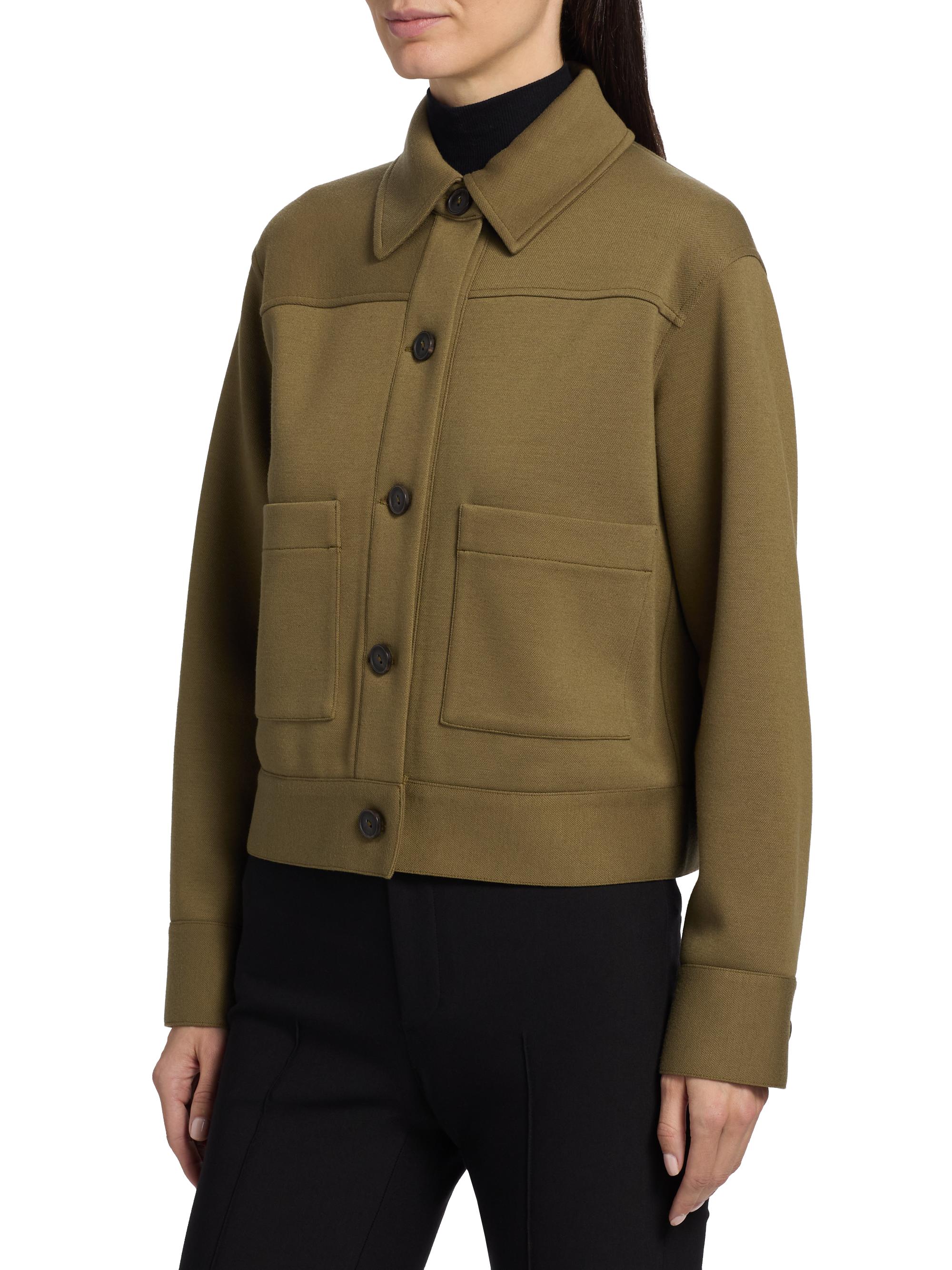 Vince Button-Front Crop Jacket | Saks Fifth Avenue