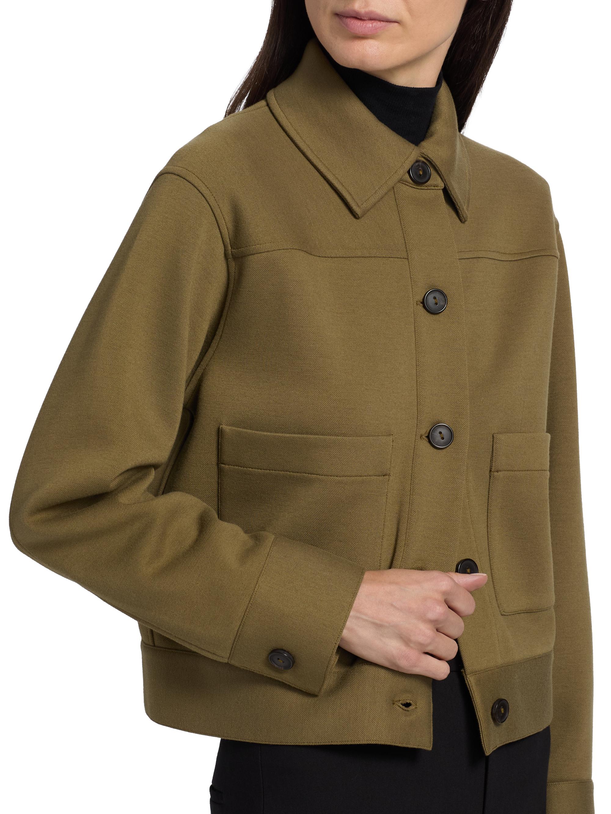Vince Button-Front Crop Jacket | Saks Fifth Avenue