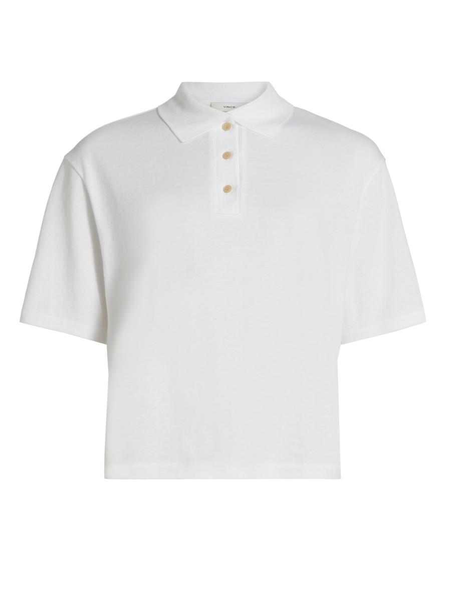 Vince Easy Cotton Polo Shirt | Saks Fifth Avenue