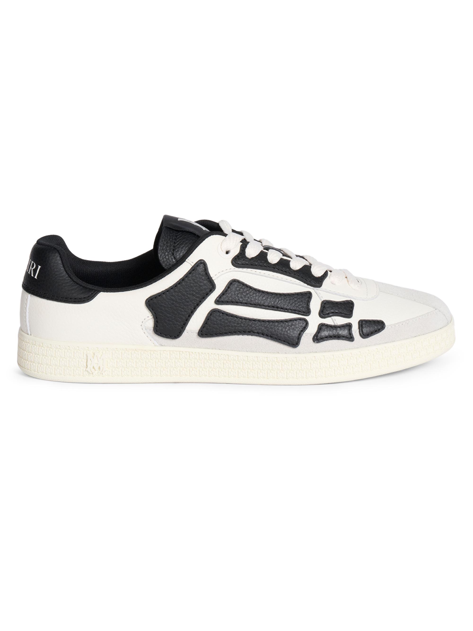 Amiri Men's Pacific Bones Leather Sneakers - Black