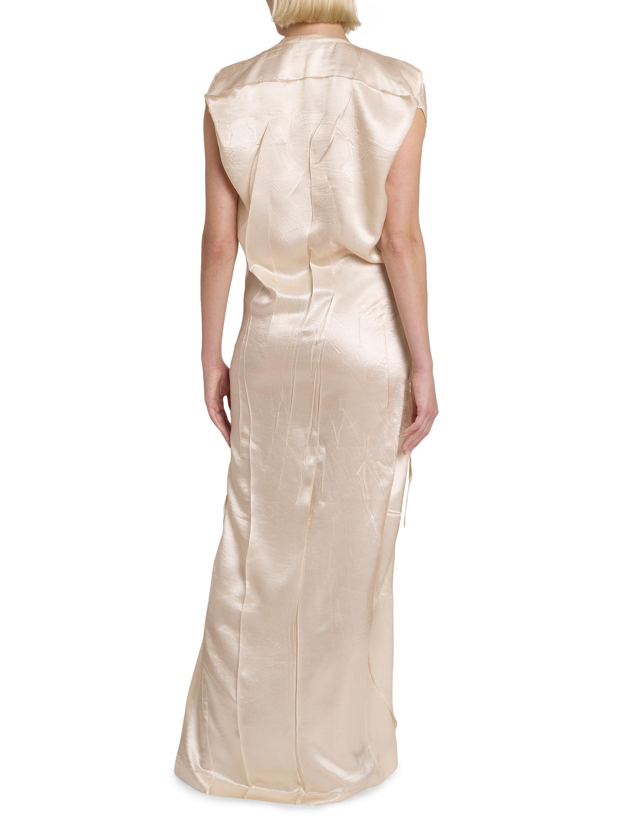 Issey Miyake Pressed Flora Satin Maxi Dress | Saks Fifth Avenue