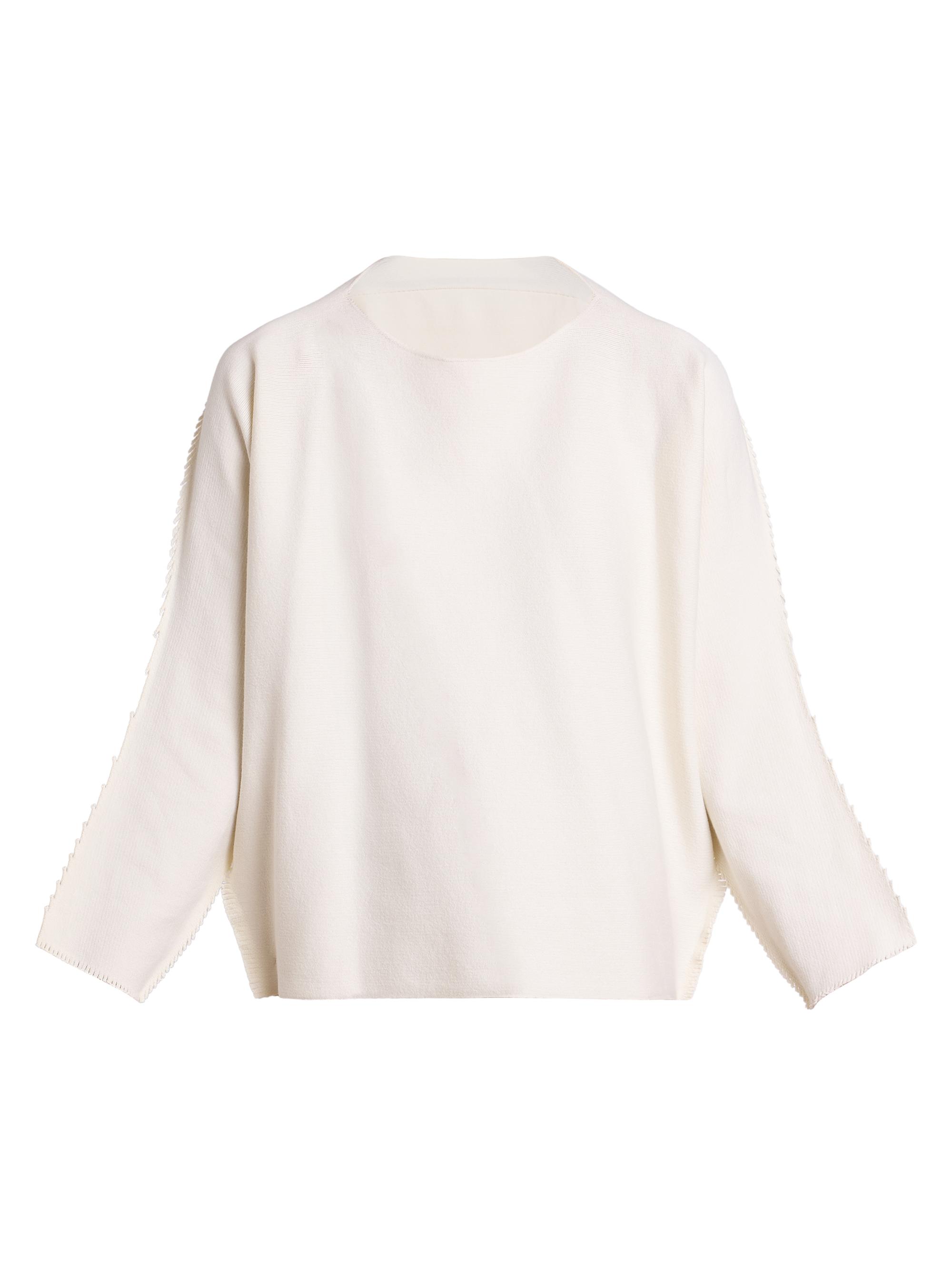 Issey Miyake Women's Campagne Knit Top - Asa White