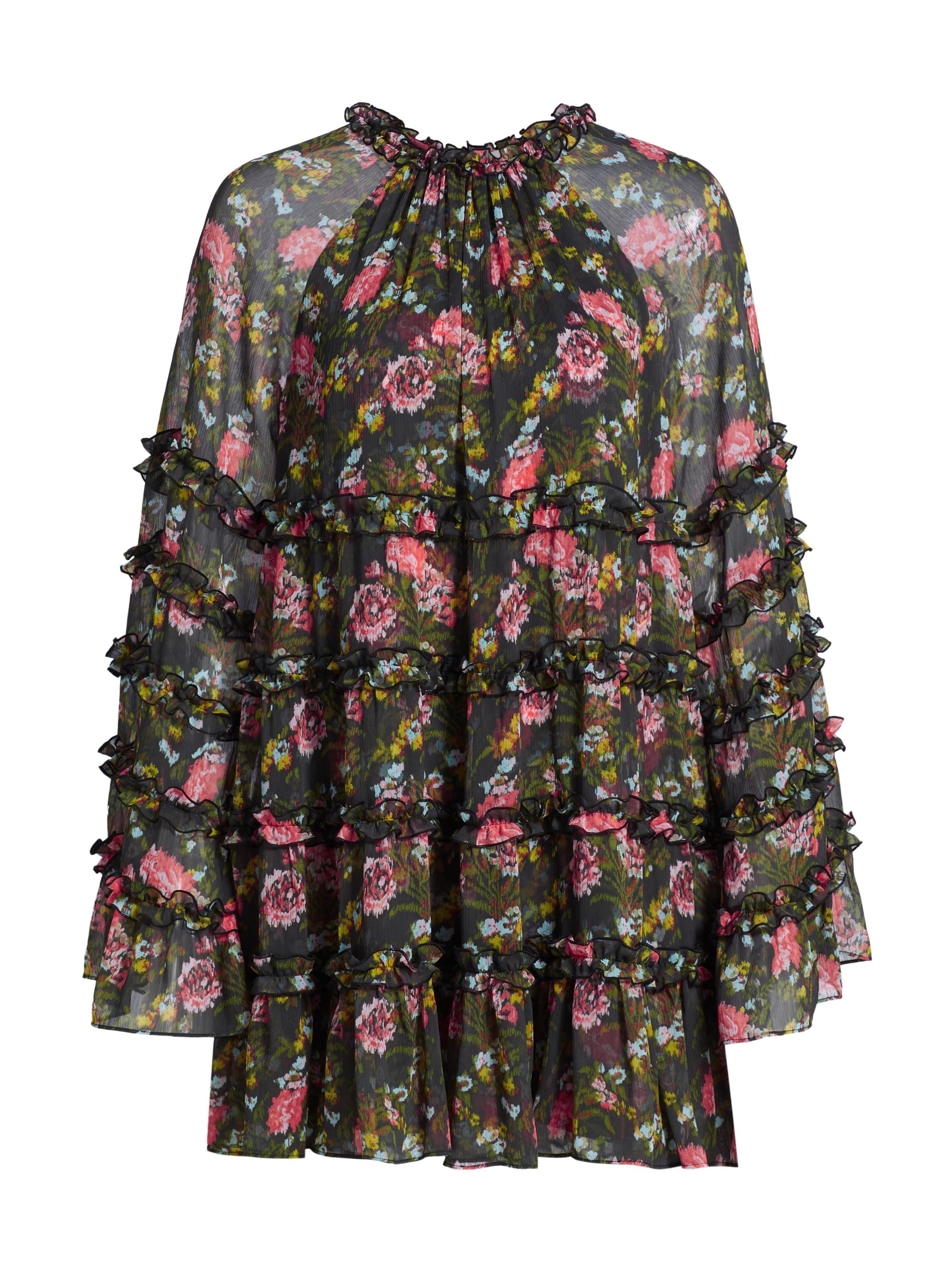 Cinq à Sept Women's Sunniva Impressionist Floral Minidress - Lavastone Multi