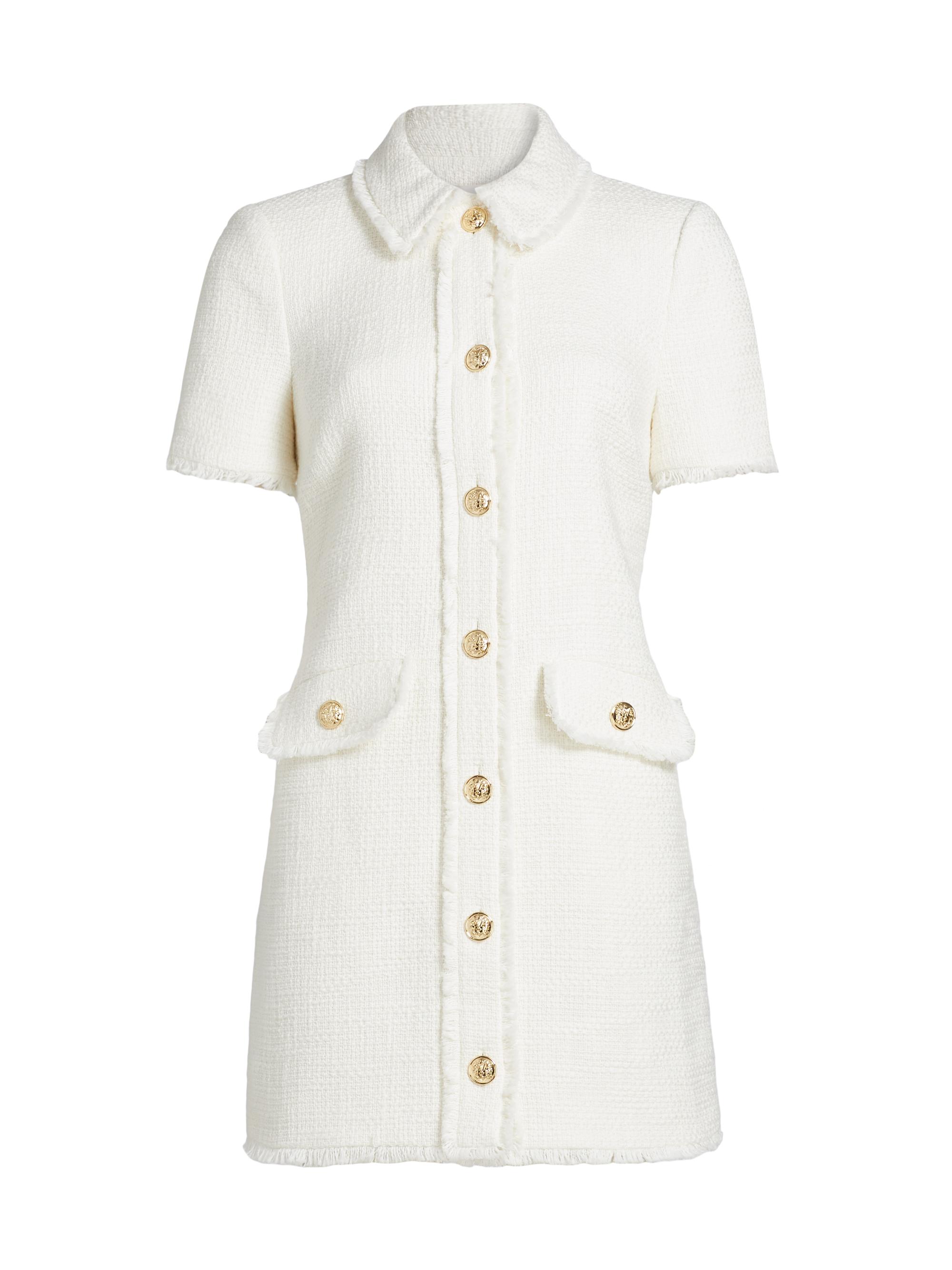 Cinq à Sept Women's Pammy Cotton Tweed A-Line Minidress - Sunset Blush