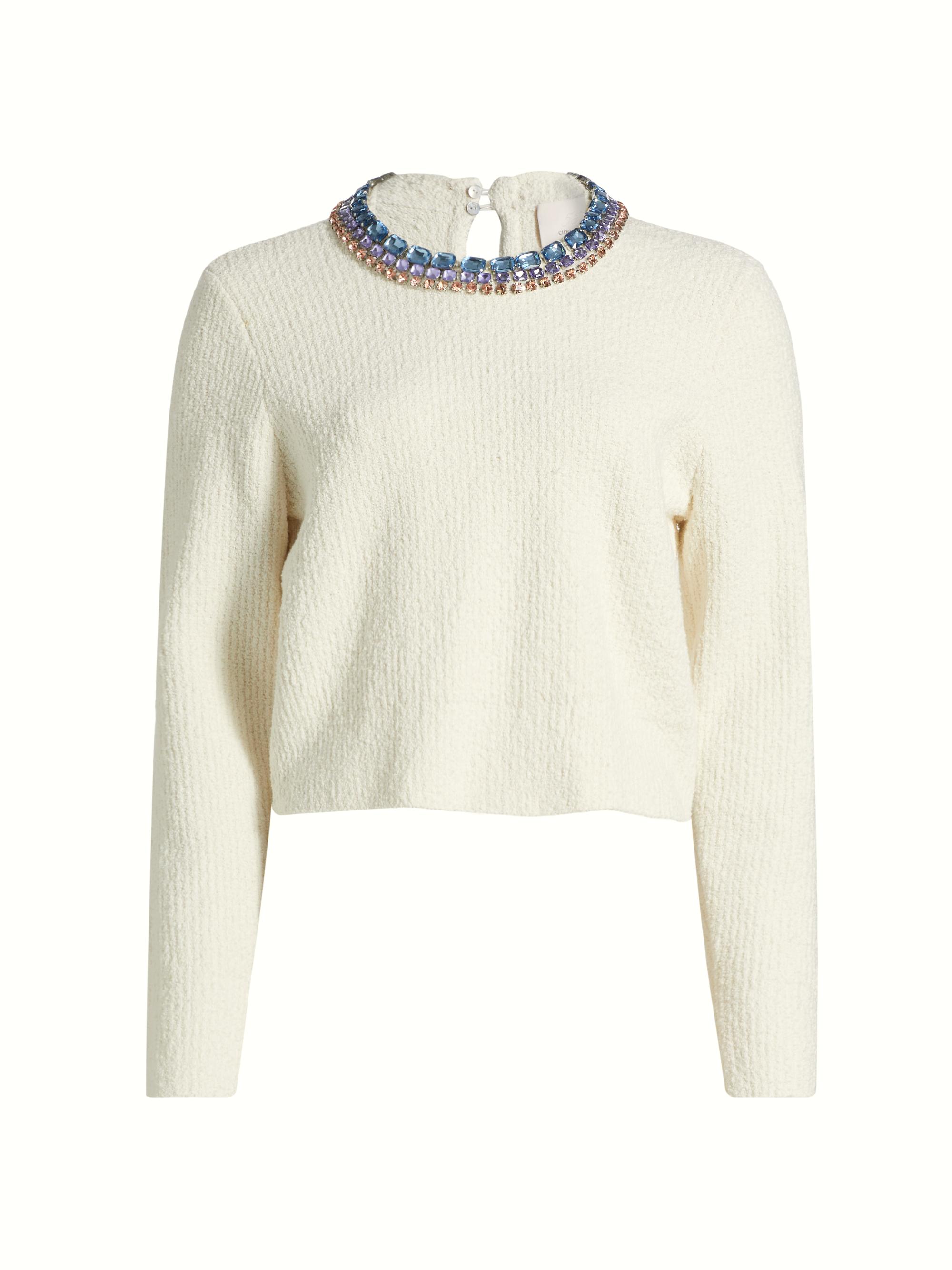 CINQ A SEPT Women's Embellished Claudine Sweater -