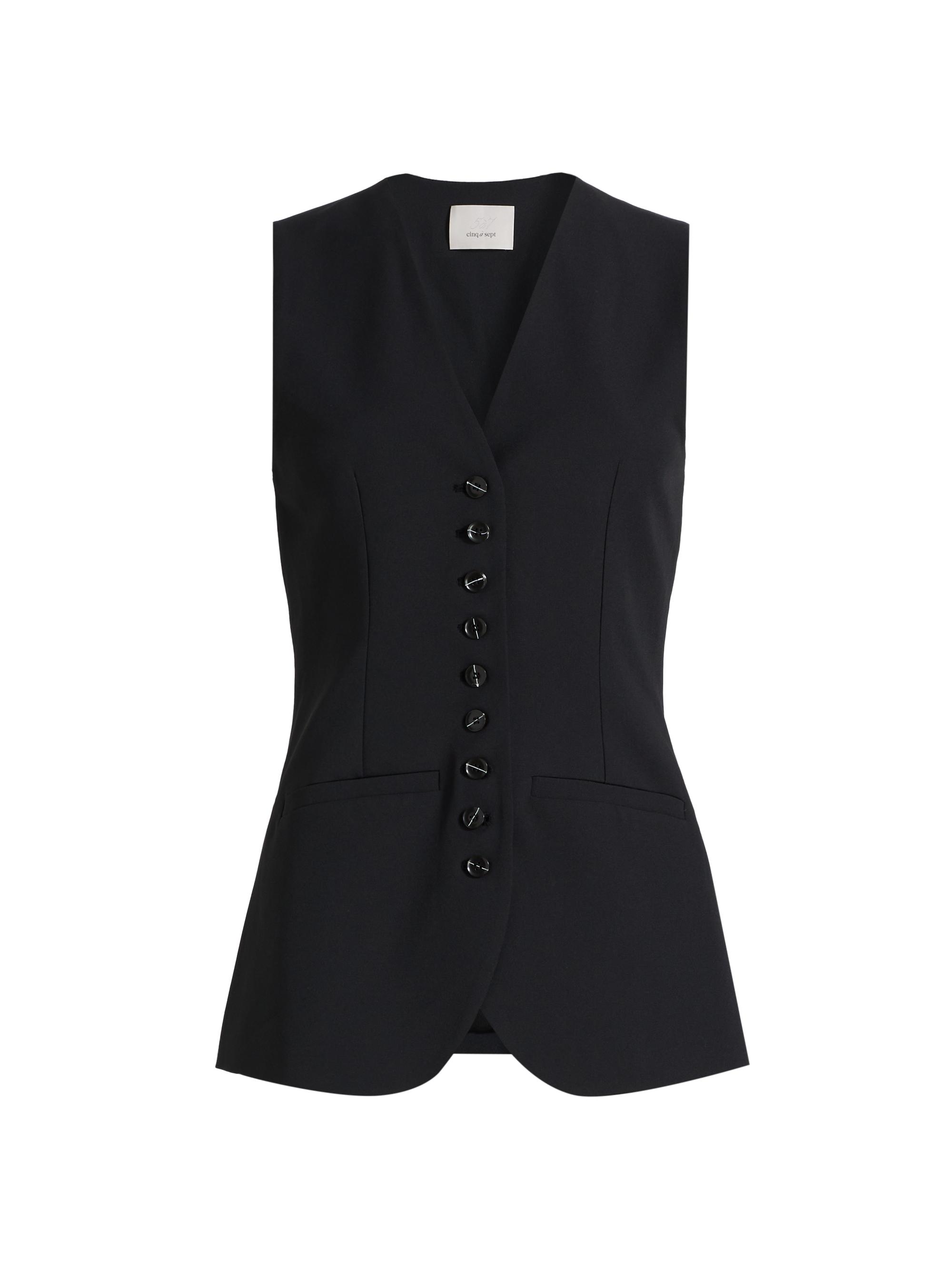Cinq à Sept Kallen Crepe Vest | Saks Fifth Avenue