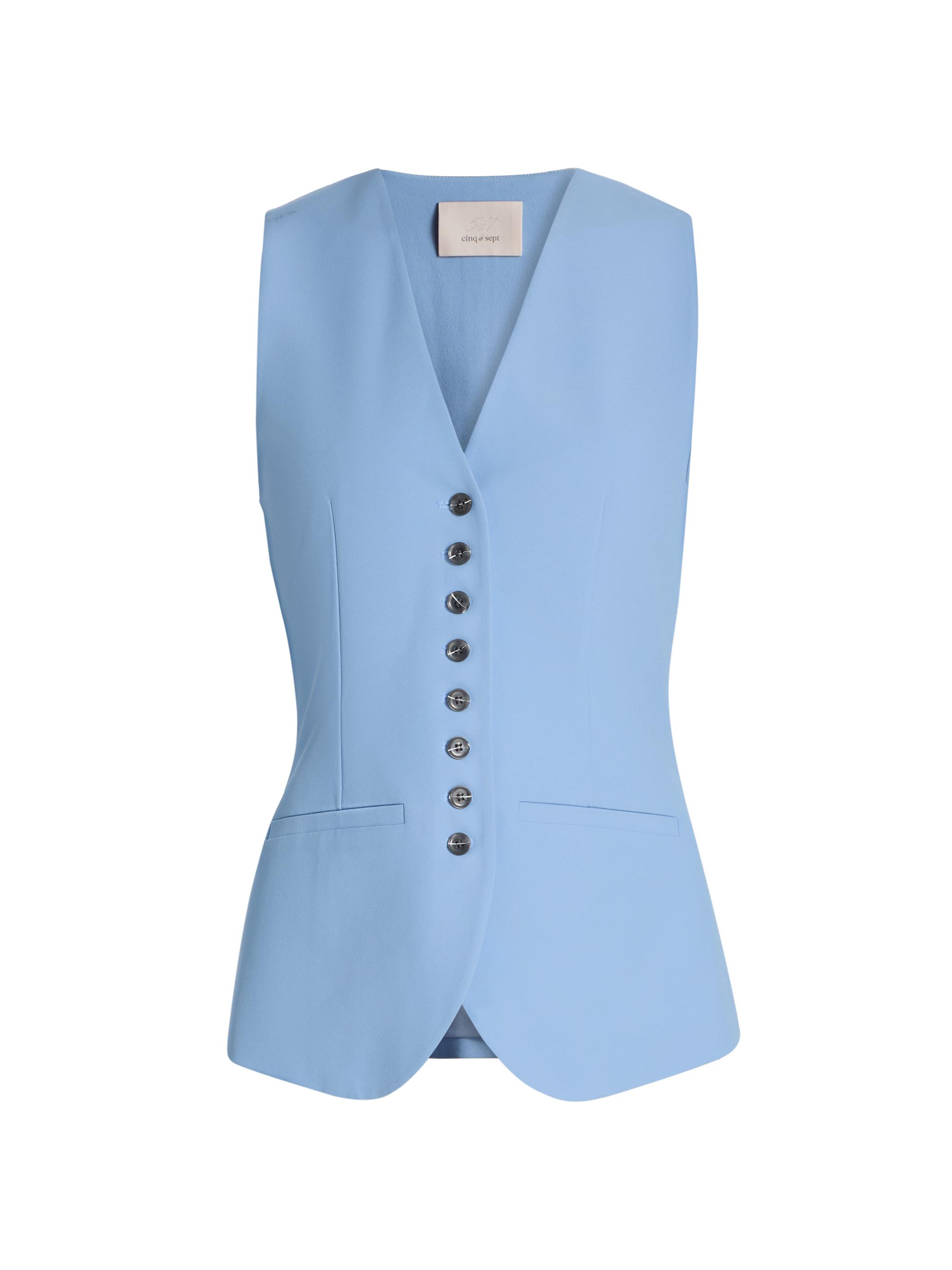 Cinq à Sept Women's Kallen Crepe Vest - Lilac Opal