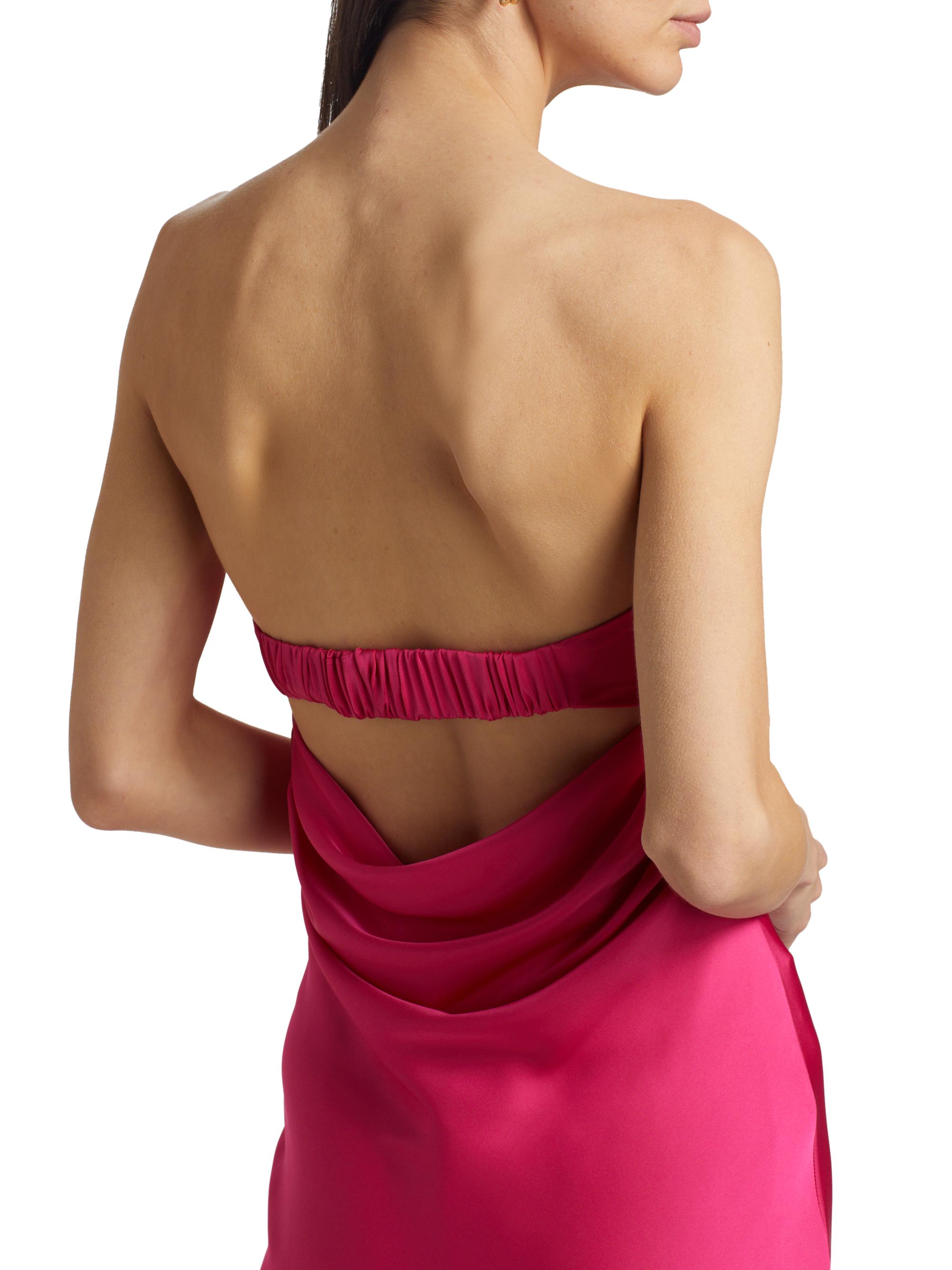 strapless open back dress Kiara Keyhole Open Back Mini Dress main image 1
