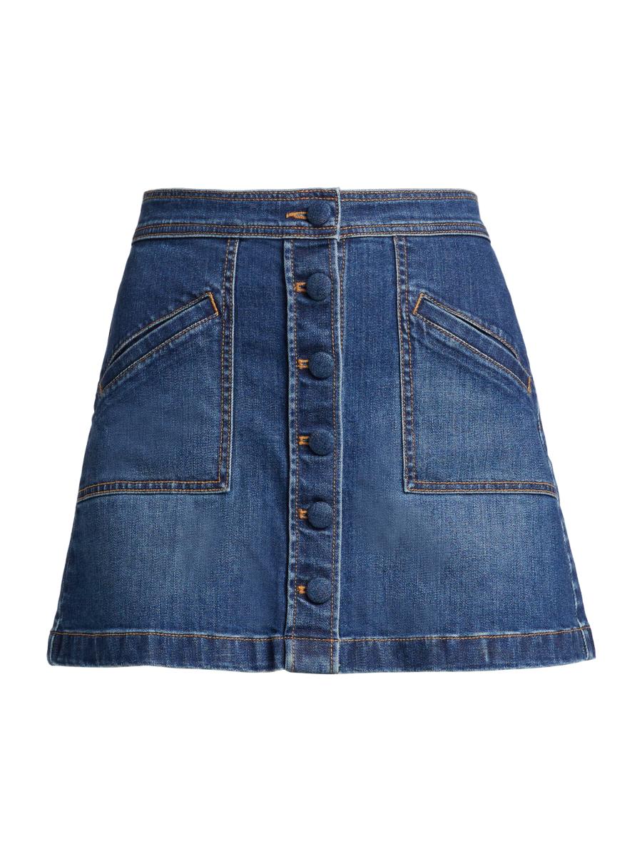 Ramy Brook Kimi Denim A-Line Miniskirt | Saks Fifth Avenue