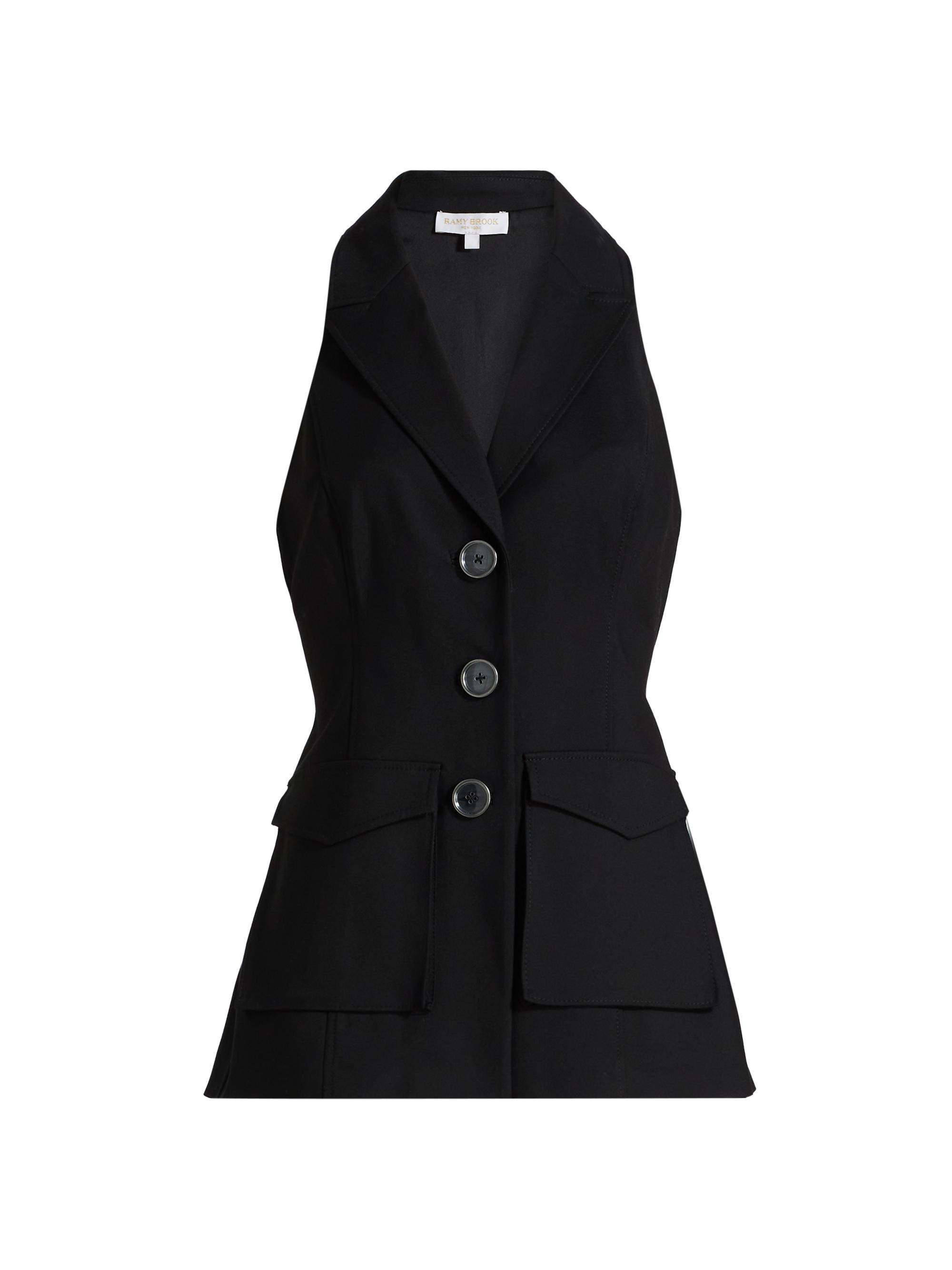 Ramy Brook Lisa Notch Lapel Sleeveless Vest | Saks Fifth Avenue