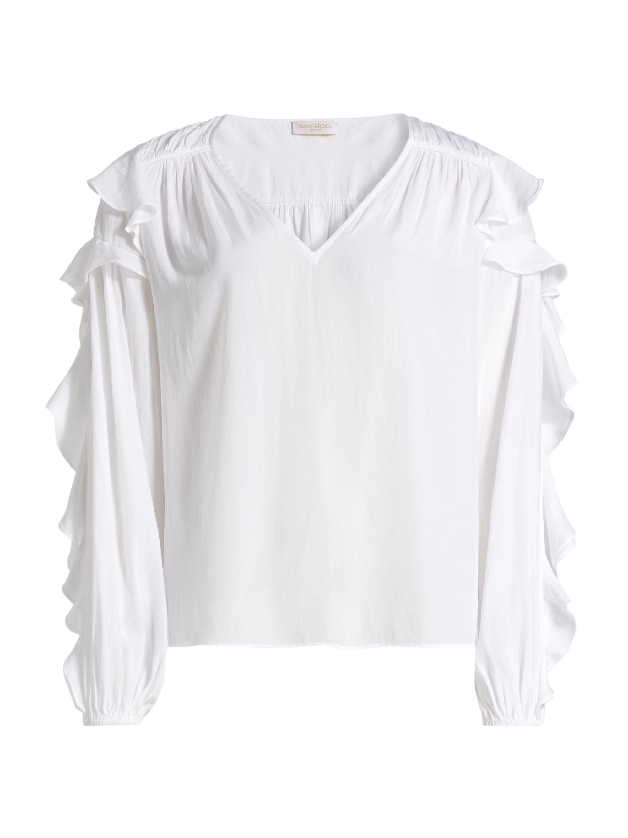 Ramy Brook Women's Sandra Ruffled Long-Sleeve Top -