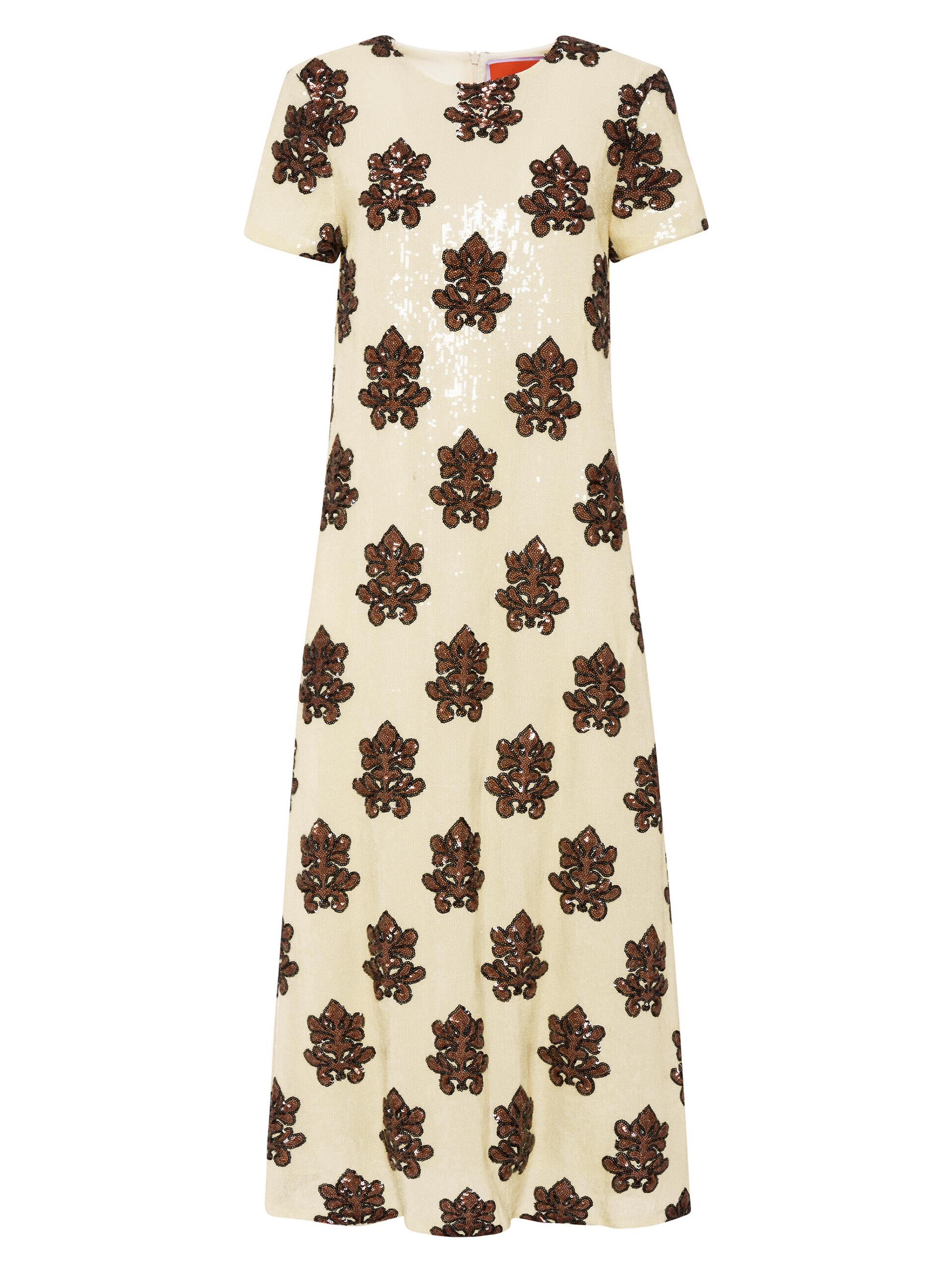 La DoubleJ Women's Super Swing Dress - Herald Paillettes Pink