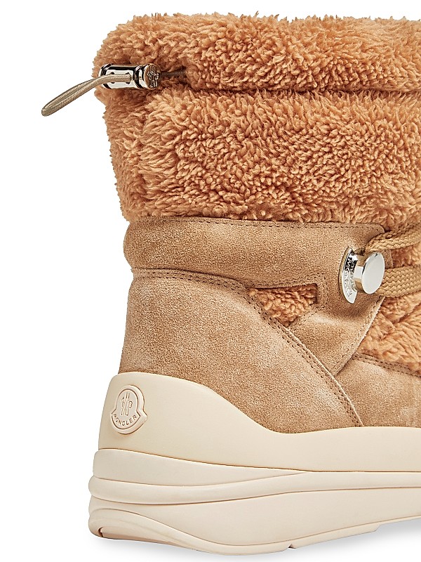 Shop Moncler Insolux Snow Boots in Faux Fur & Suede | Saks Shop Moncler Insolux Snow Boots in Faux Fur & Suede | Saks