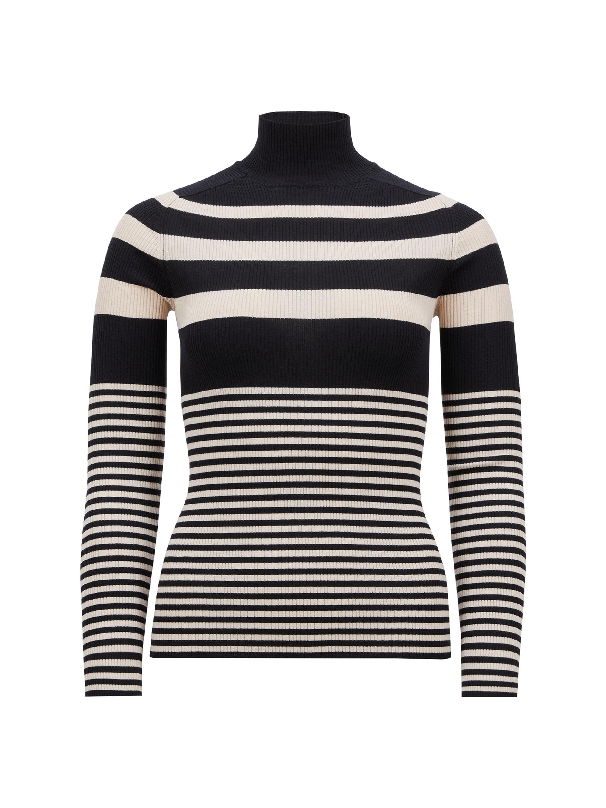 Moncler Women's Turtleneck Sweater in Wool - White Blue