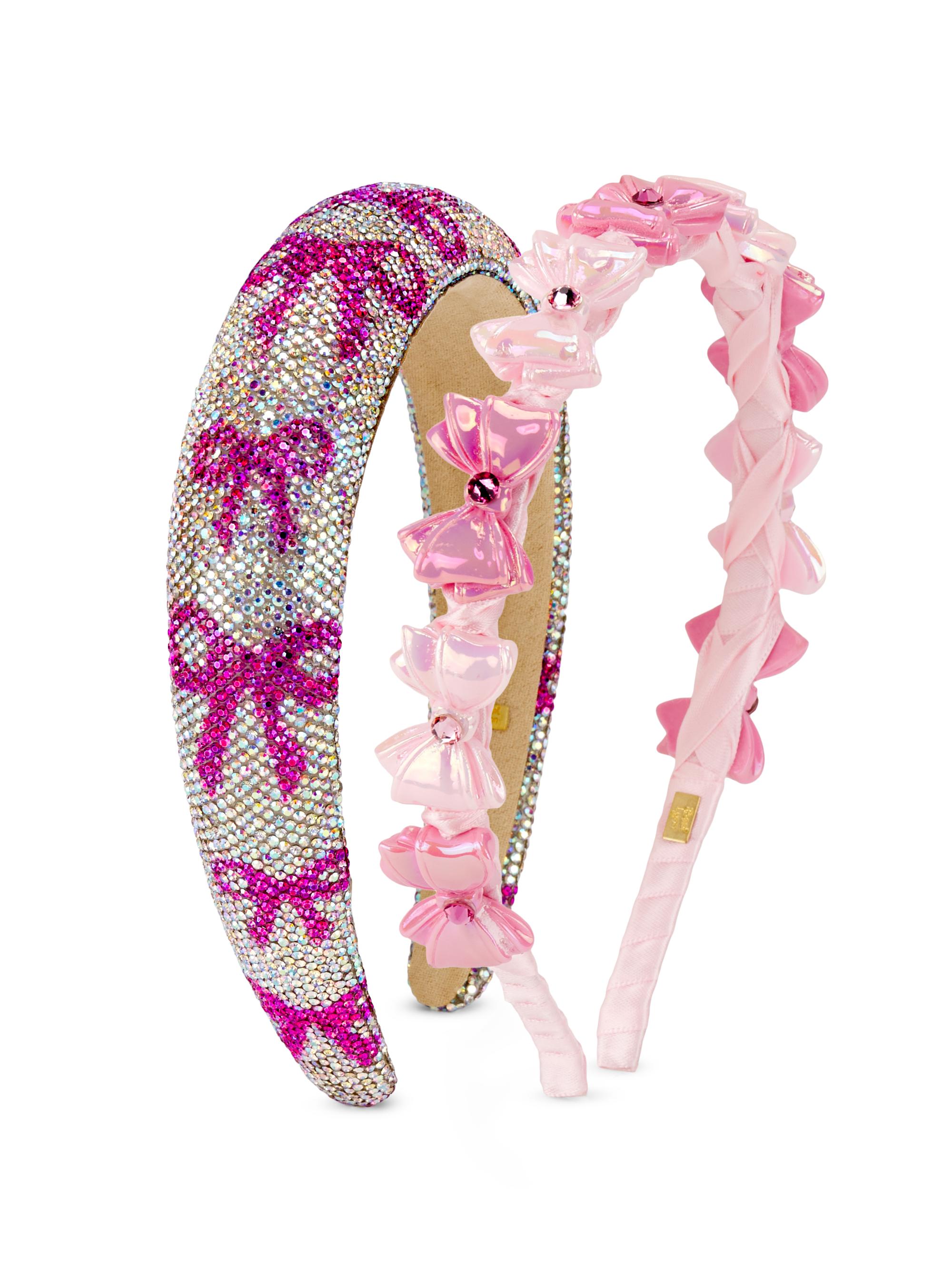 Bari Lynn Crystallized Bow Headband Set