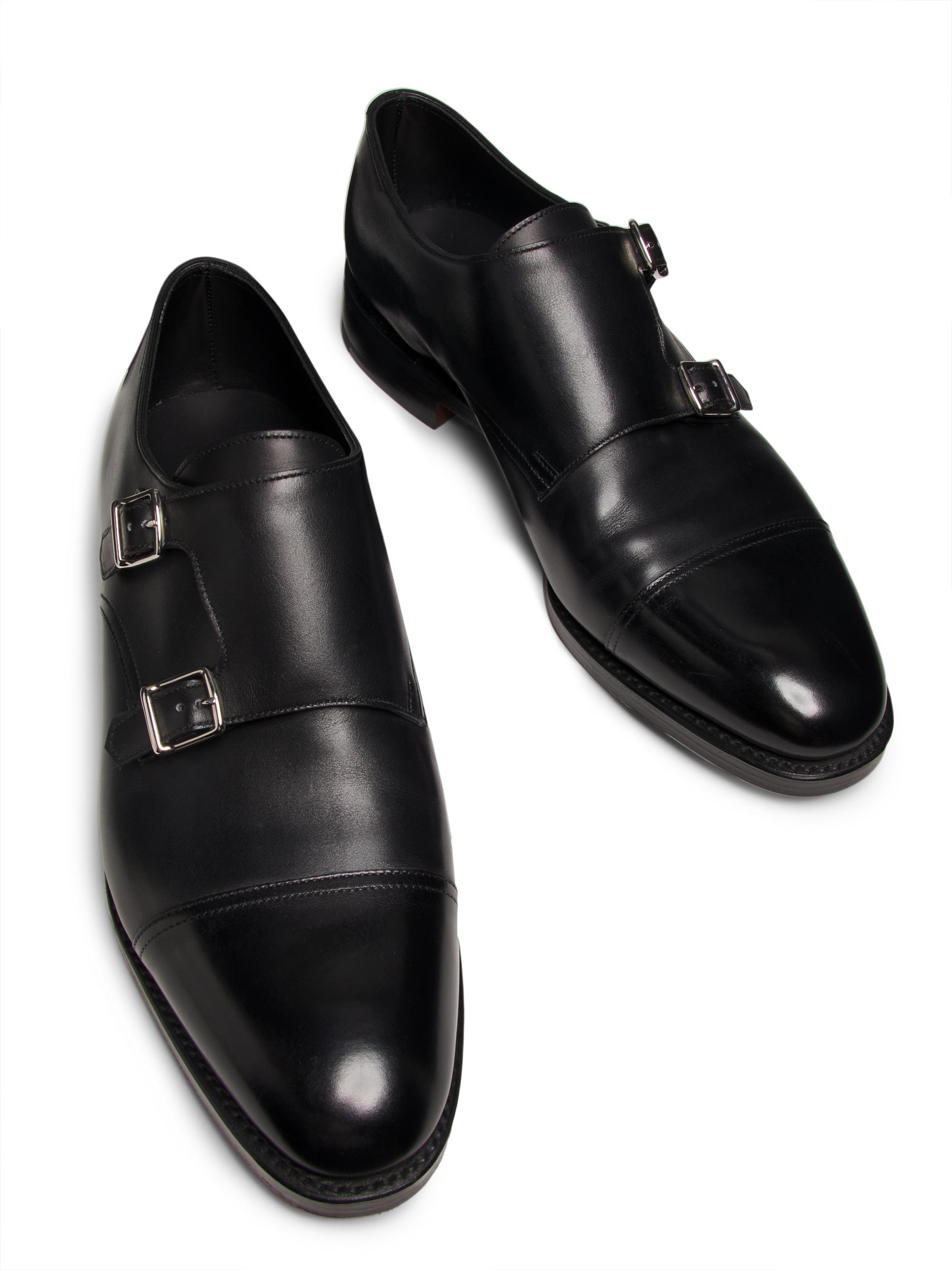 John Lobb William Double-Buckle Monk Shoes | Saks Fifth Avenue