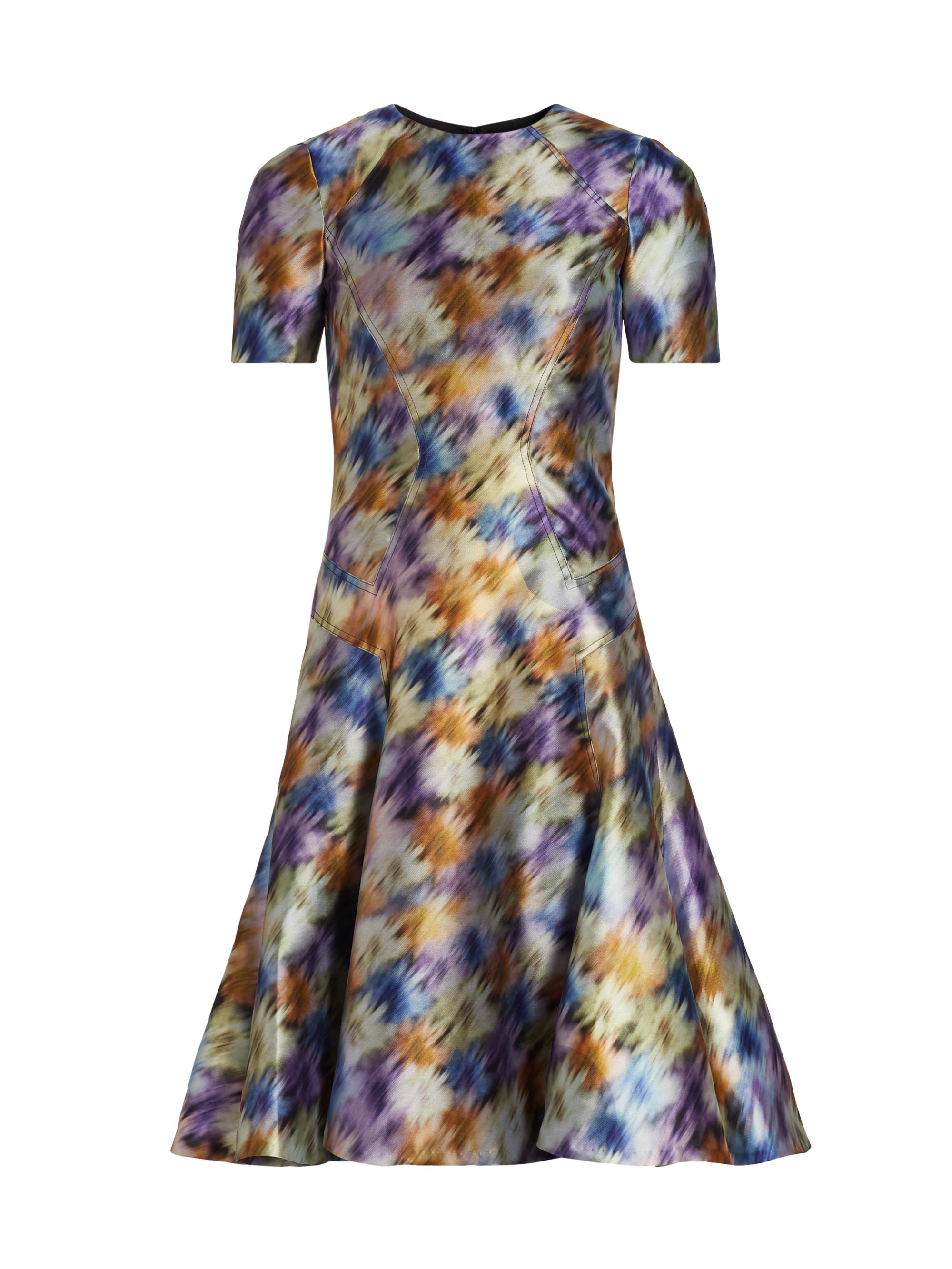 Prabal Gurung Women's Blurred Floral Seamed Cocktail Dress - Black Multi