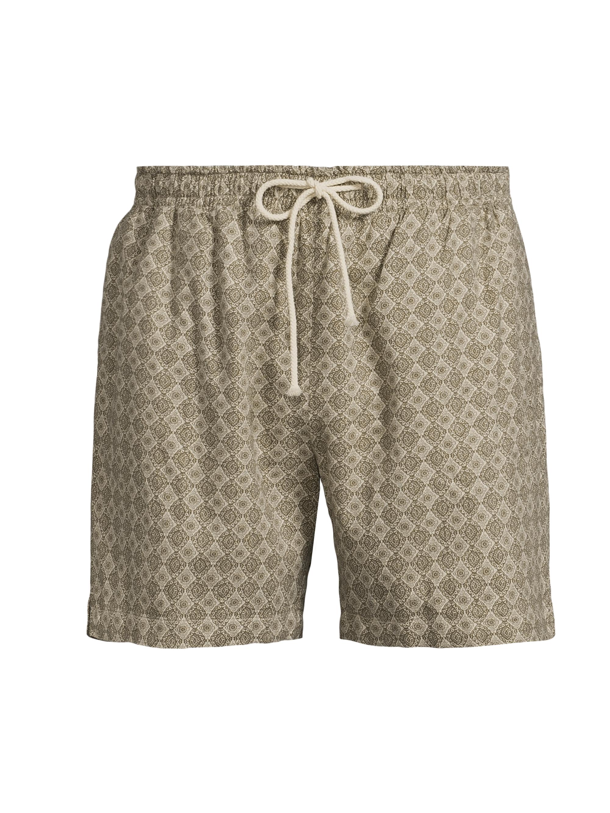 Rails Men's Aries Linen-Blend Shorts - Diamond Oat Olive